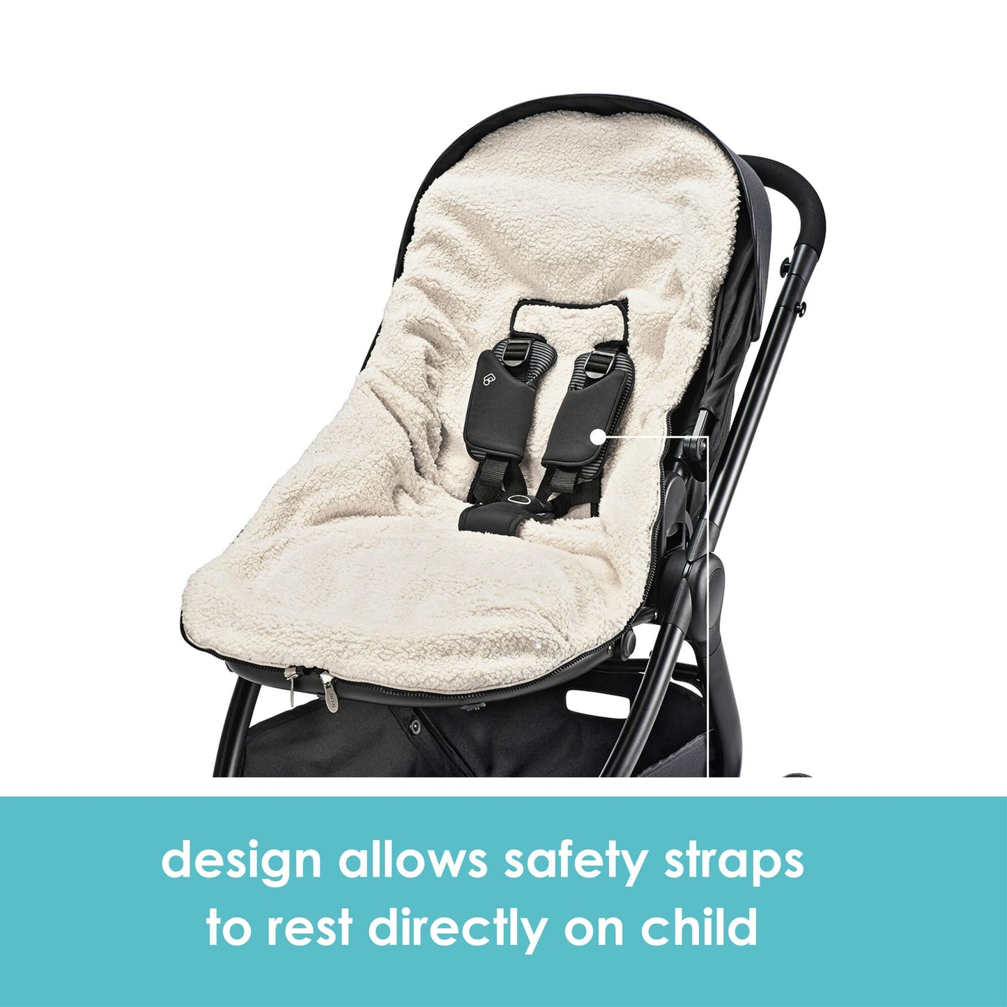 JJ Cole Bundleme - Original, Baby Bunting Bag, Winter Protection for Baby Car Seats and Strollers, Graphite