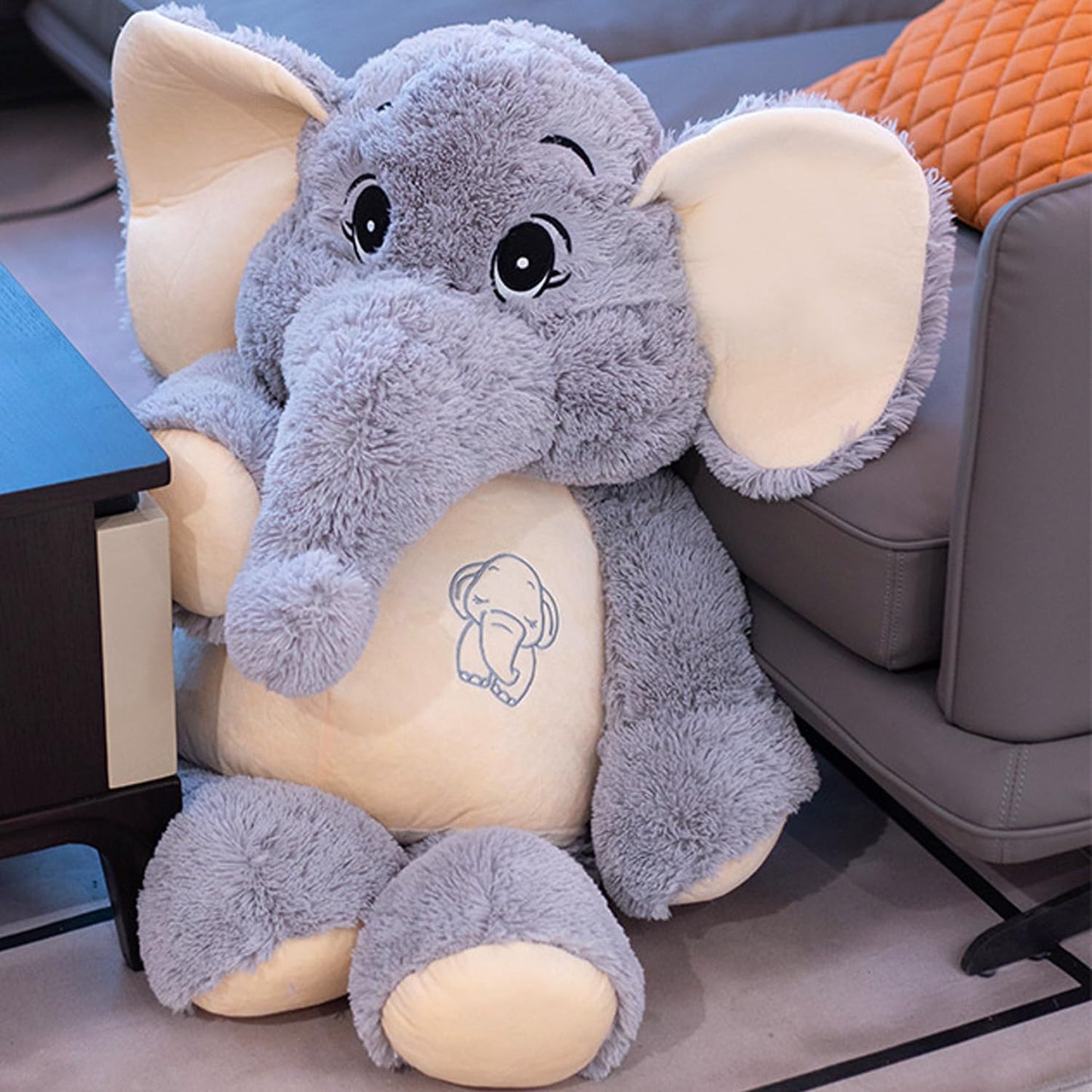 Giant Elephant Stuffed Animal 39'', Large Plush Toy, Soft Huggable Cute Elephant Plush for Girls, Boys, Kids, Babies - Gifts for Birthday, Mother's Day, Christmas