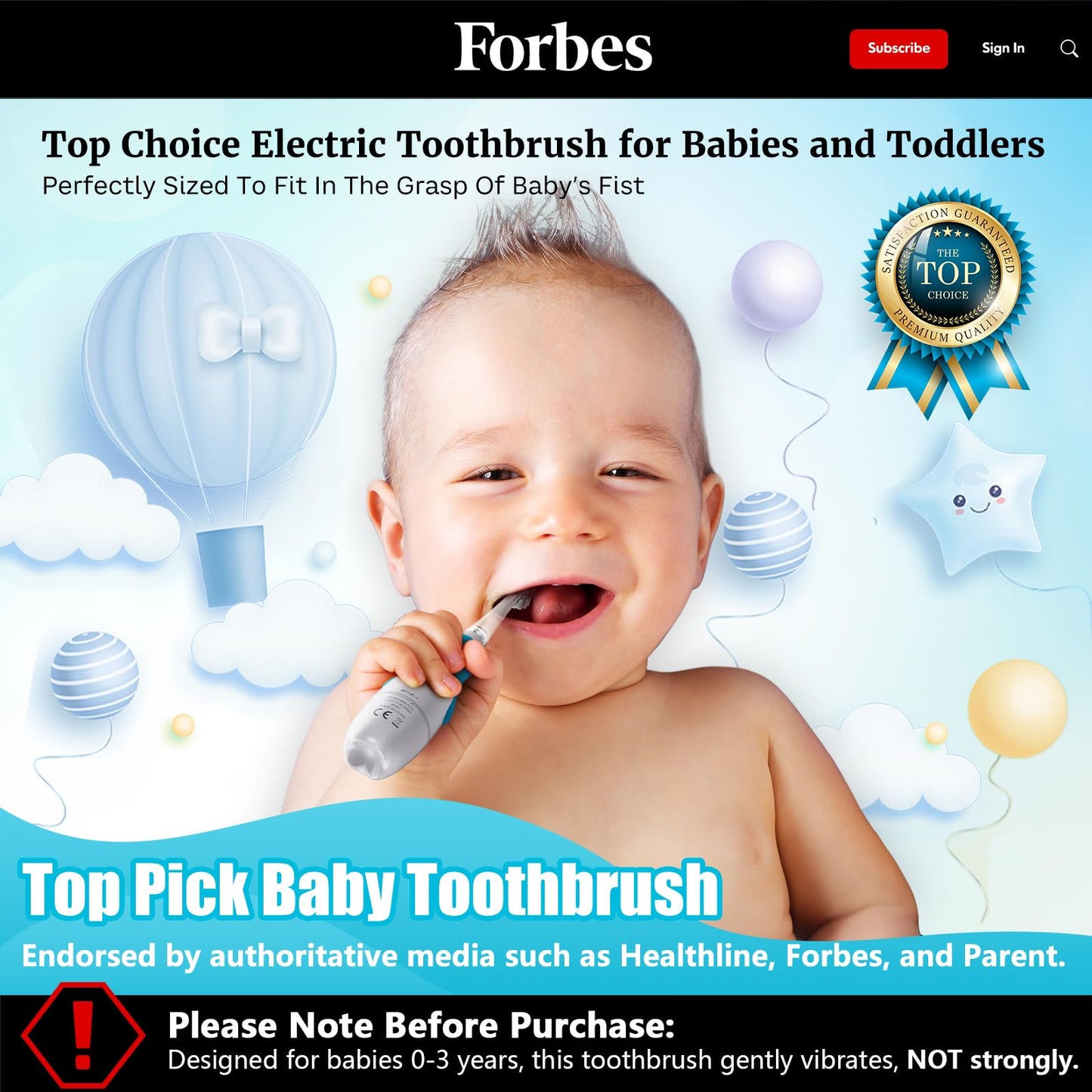 DADA-TECH Toddler Electric Toothbrush Kids Age 1-2-3 Years Old, Baby Electric Toothbrush with LED Light 2 Minutes Timer 4 Vibrating Heads for Infants Toothbrush 6 to 12 Months and Up (Pink Penguin)