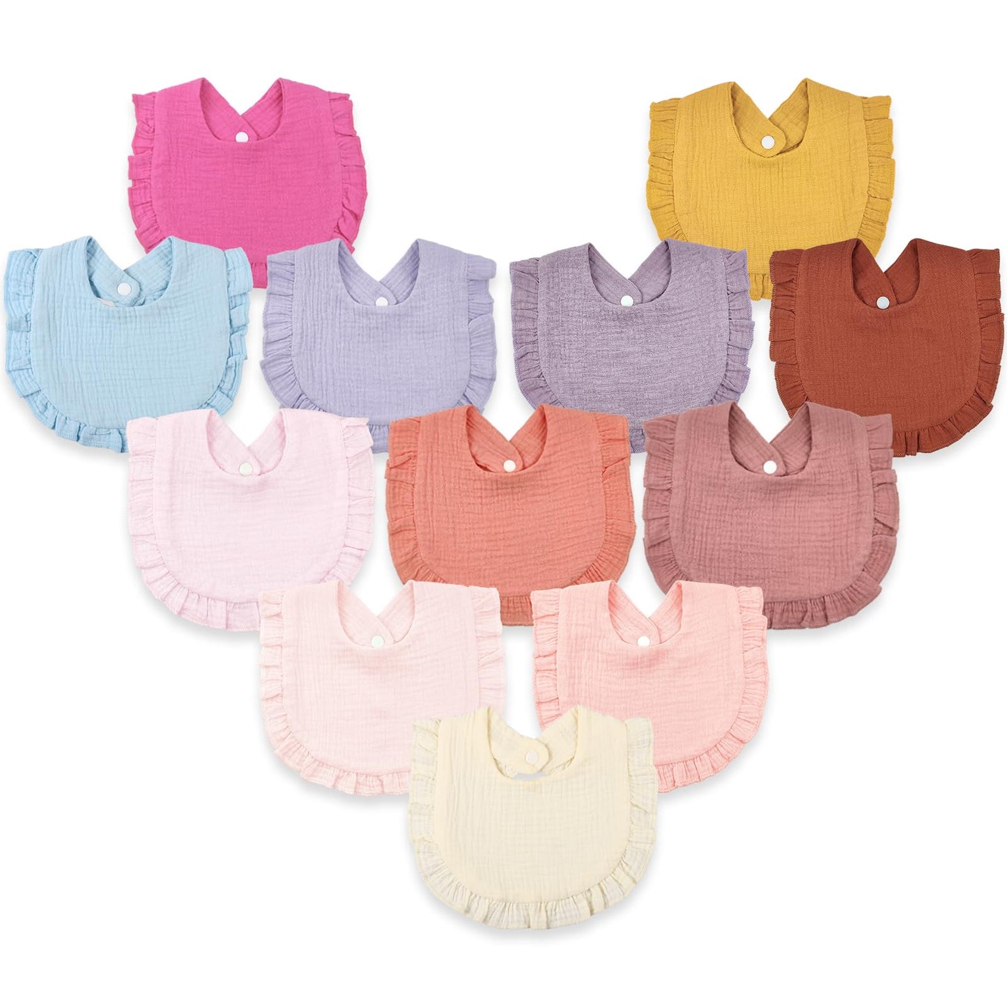 Baby Bibs Muslin Drool Teething Drooling Bibs for Baby Girl Boy Muslin Cotton