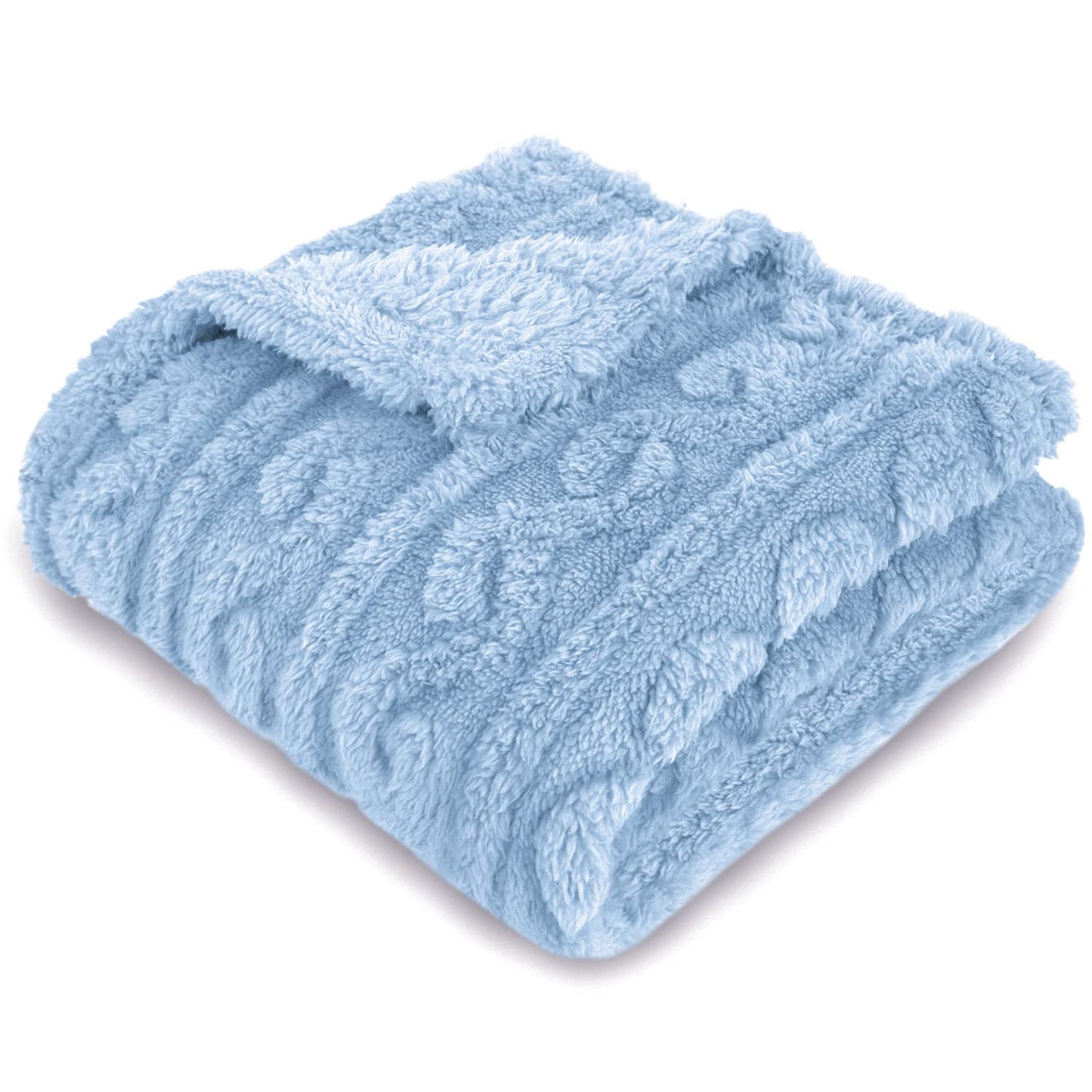 HOMRITAR Baby Blanket for Girls Toddlers 3D Fleece Fluffy Fuzzy Blanket for Baby, Soft Warm Cozy Fleece Blanket, Infant or Newborn Receiving Blanket 330GSM (30 x 40 Inch, Pink)