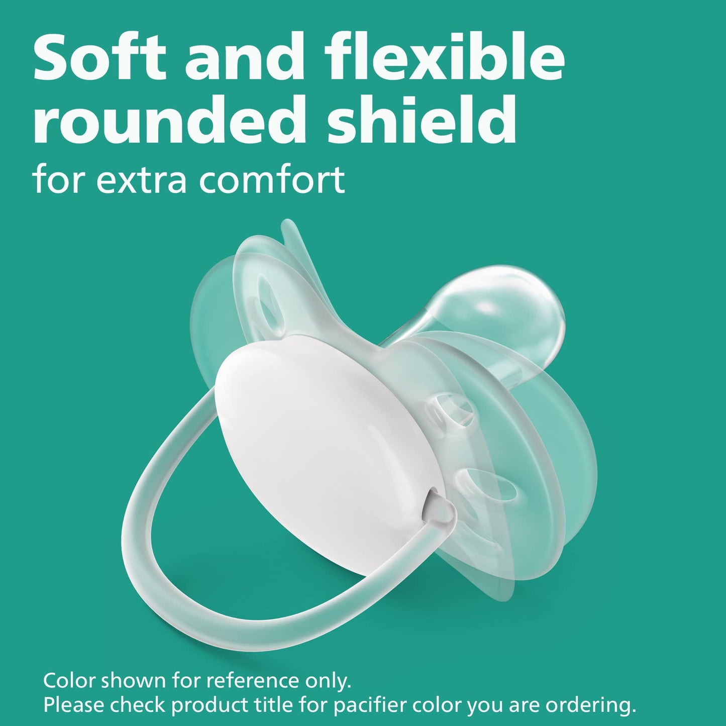 Philips Avent Ultra Soft Pacifier - 4 x Soft and Flexible Baby Pacifiers for Babies Aged 0-6 Months, BPA Free with Sterilizer Carry Case, SCF091/25