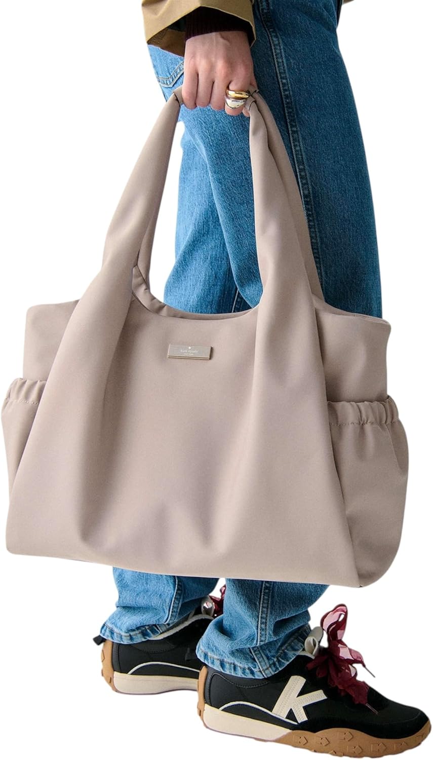 kate spade new york Carter Large Diaper Baby Bag Tote (Cozy Grey)