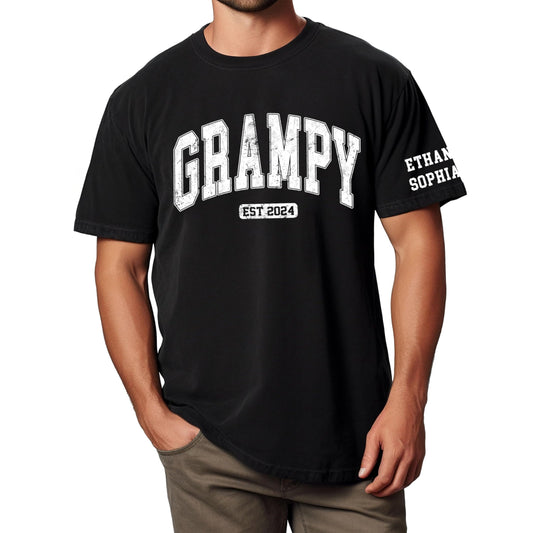 Personalized Custom Grandpa Shirt, Fathers Day Shirt Gifts for Grandpa, Gifts for Dad