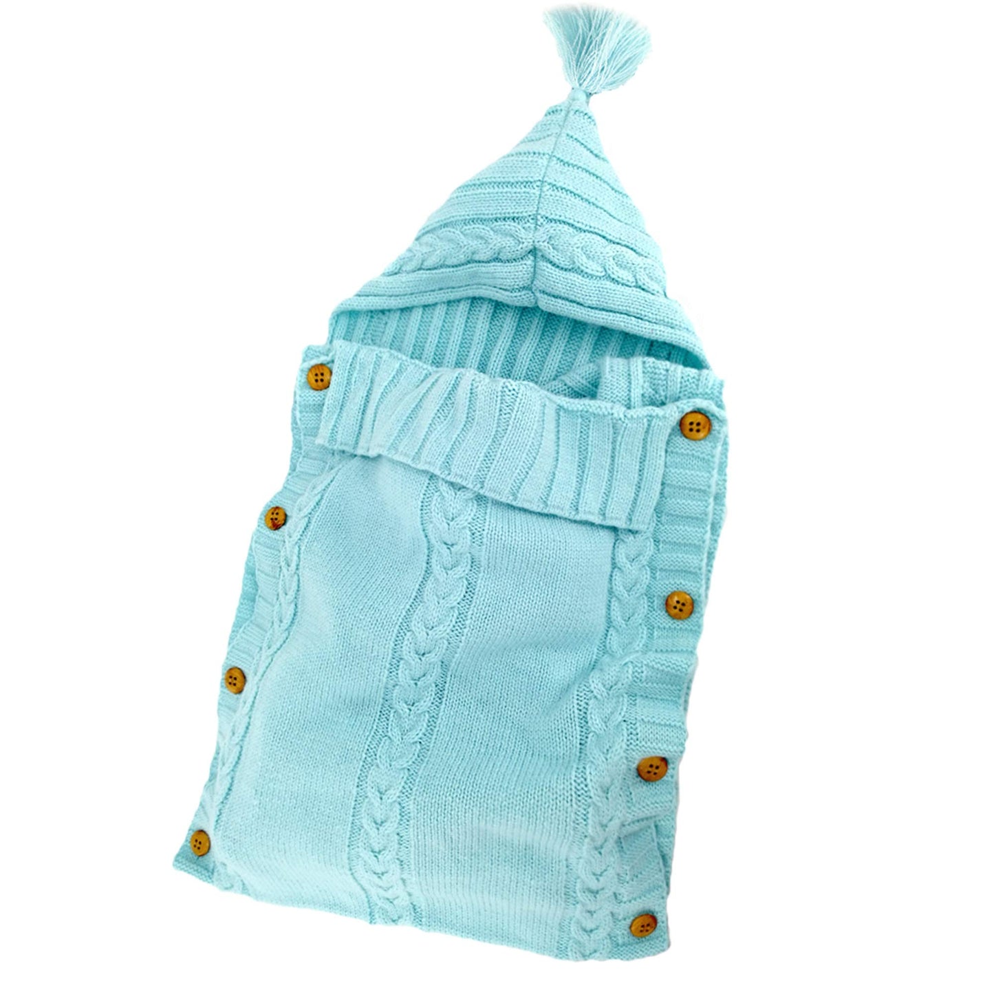 XMWEALTHY Newborn Baby Wrap Swaddle Blanket Knit Sleeping Bag Receiving Blankets Stroller Wrap for Baby(Dark Gray) (0-6 Month)