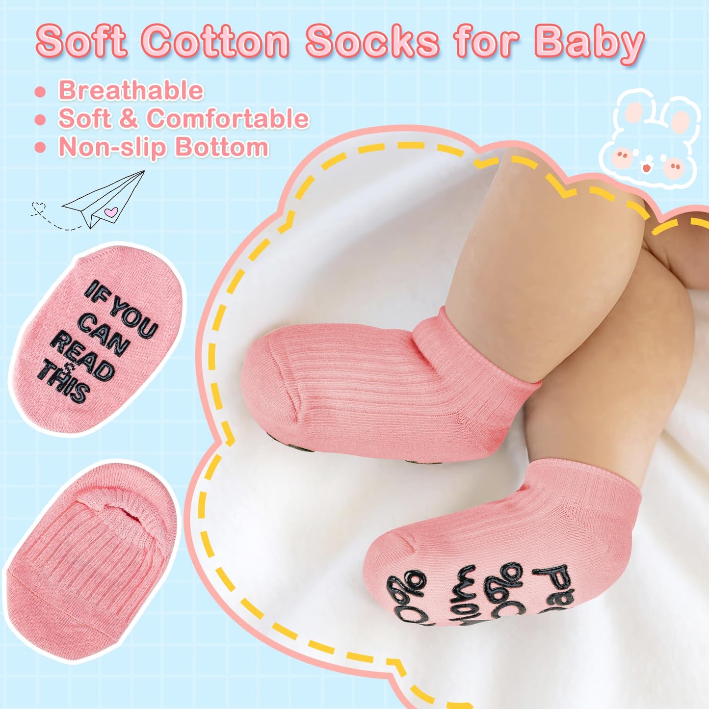 Baby Girl Gift Basket, 8Pcs Baby Girl Gifts Newborn Gift Set, Cute & Practical Baby Girl Newborn Essentials Gift Basket Set, Warm Gifts Newborn Baby Girl Gifts Set, Best Welcome Baby Gift
