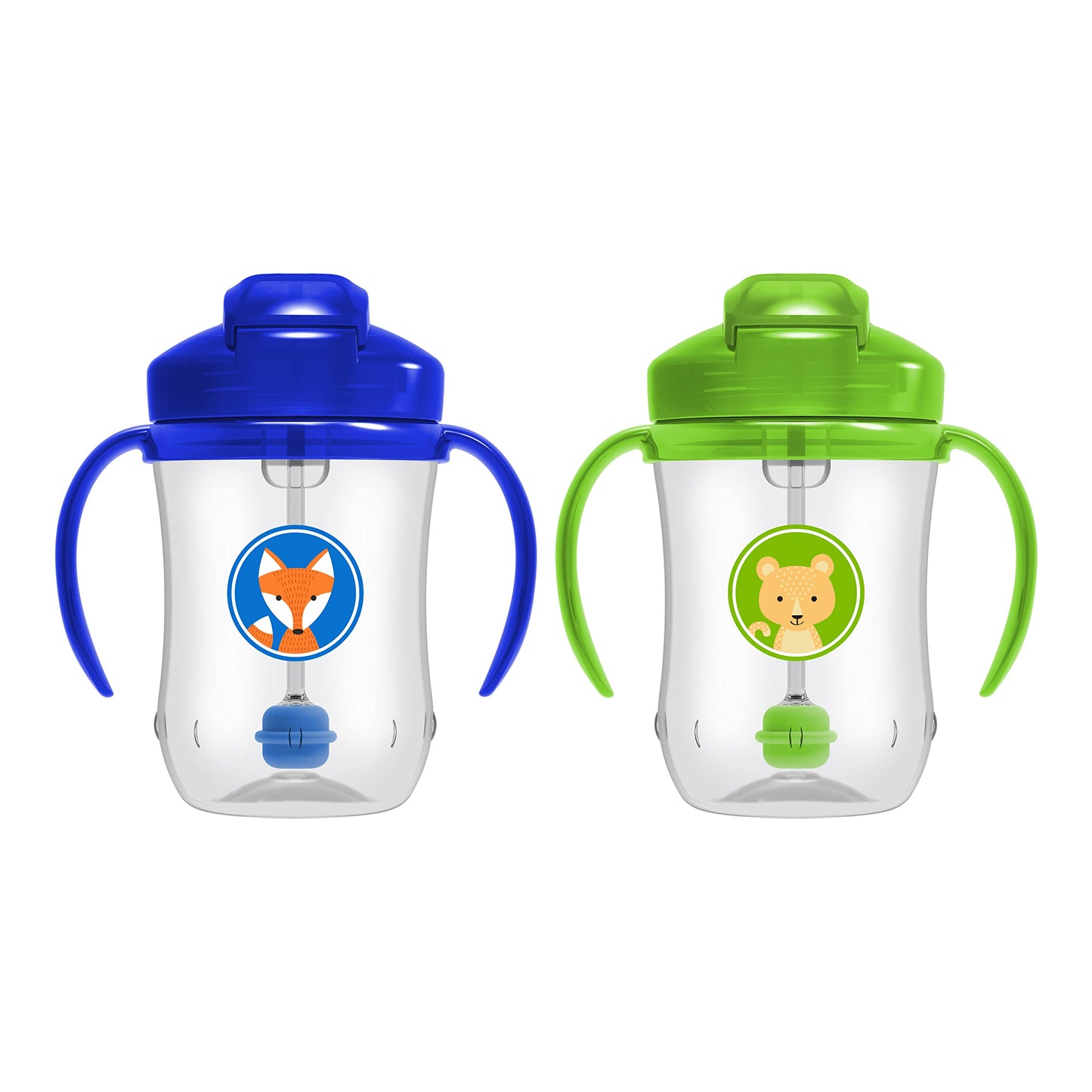 Dr. Brown's Milestones, Baby's First Straw Cup Sippy Cup with Straw, 6m+, 9oz/270ml, Coral, BPA Free