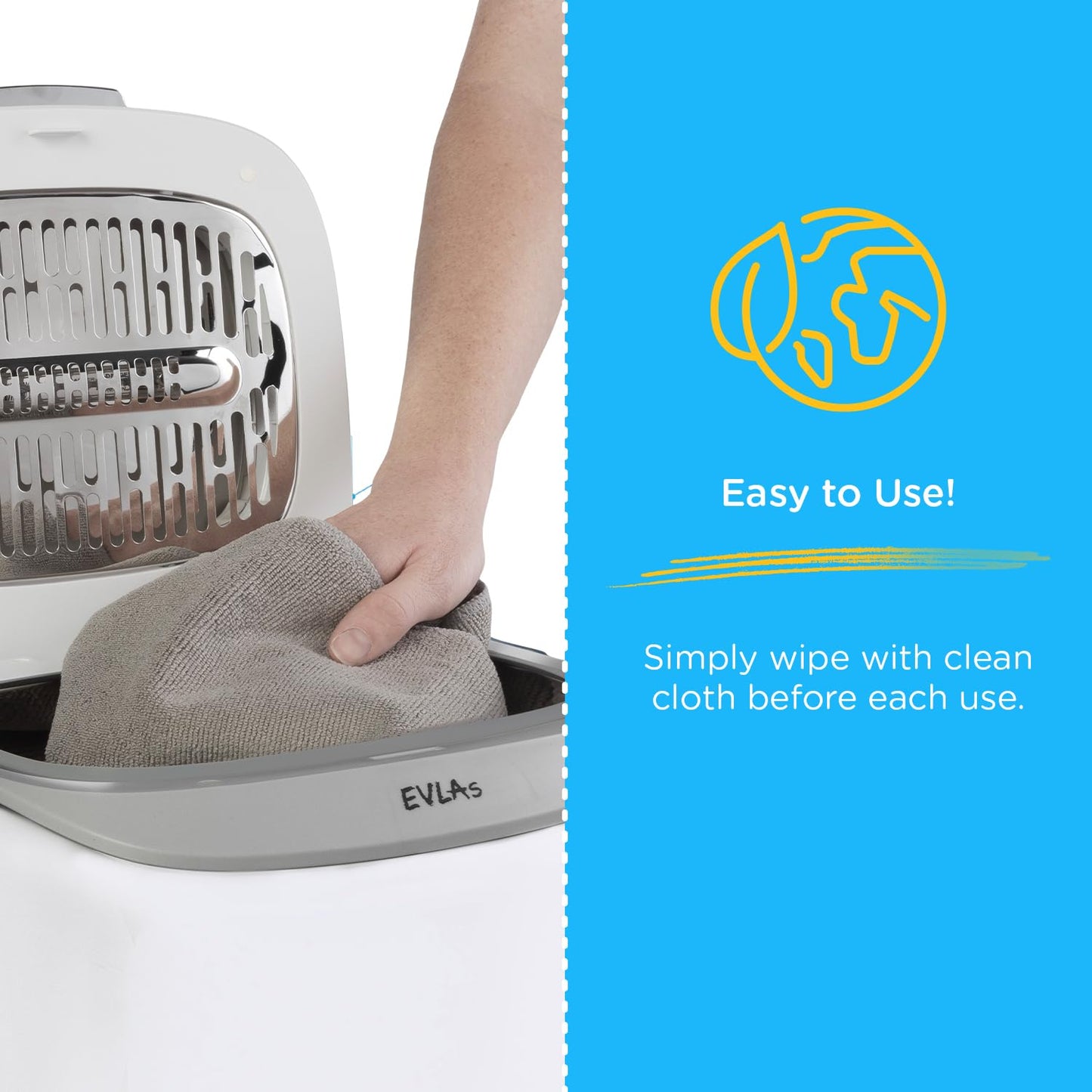 EVLA'S 4-in-1 Baby Bottle Sanitizer and Dryer, UV Light Sanitizer for Phones, Keys, Credit Cards, Feeding Bottles, Touch-Screen, Baby Essential, Sanitizes in Minutes, Removes up to 99.9% Viruses