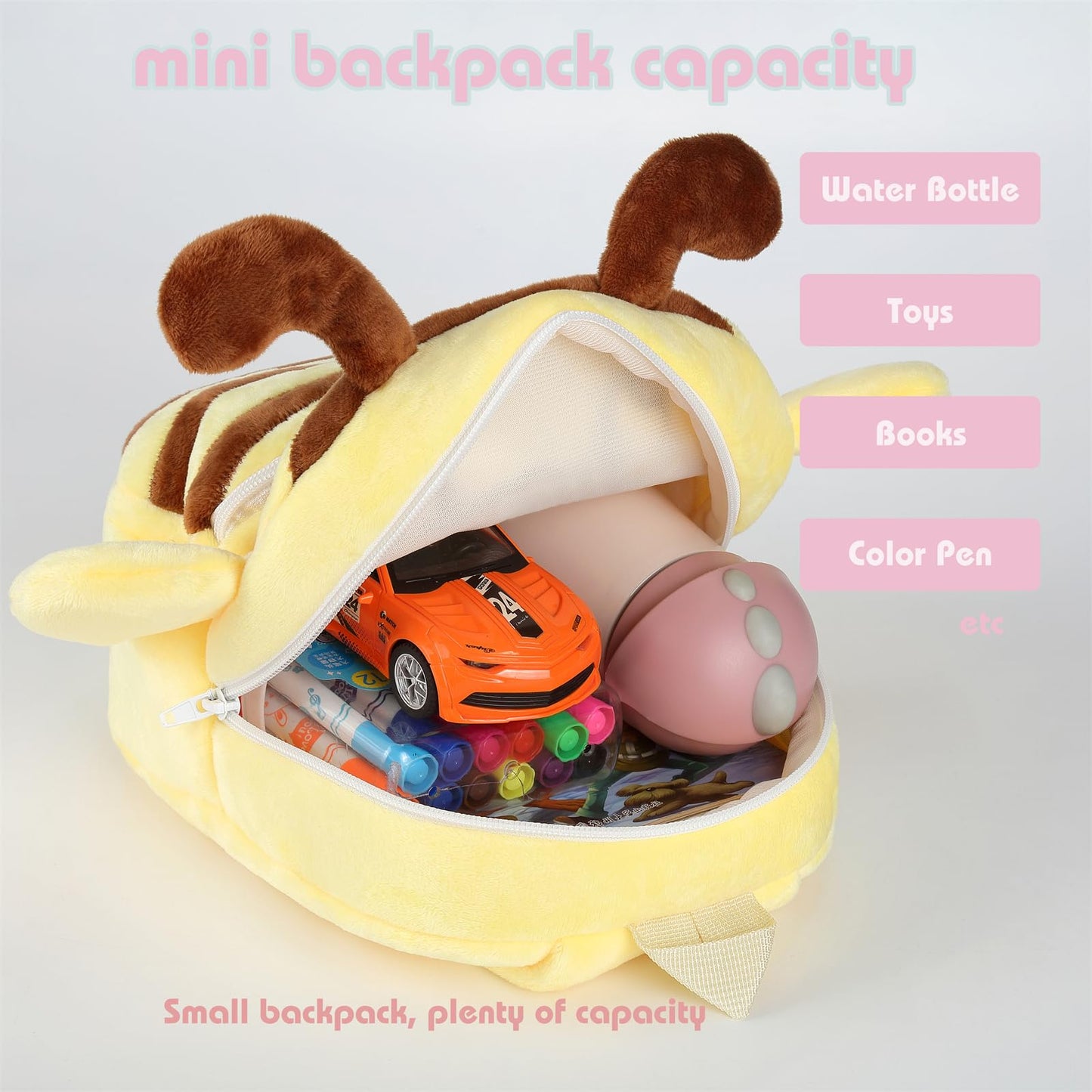 Toddler Backpack for Girls Boys School Small Backpacks Toddler Back Pack Stuffed Animal Backpack Kawaii Kids Mini School Bag Preschool Age 2-4 Unicorn