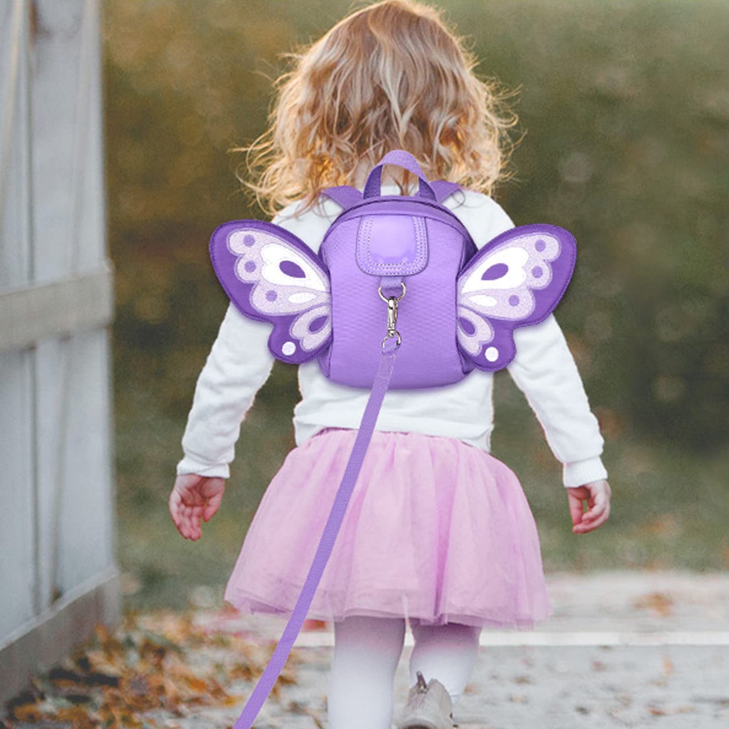 Accmor Toddler Harness Backpack Leash, Cute Dinosaur Backpacks with Anti Lost Wrist Link, Cute Mini Child Backpack Wristband Tether Strap and Protection Leashes for Boys Girls Aged 1-3 Years