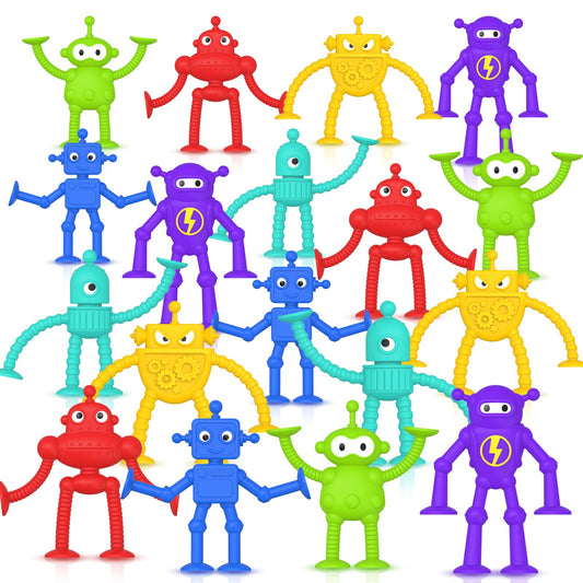 Baby Bath Toys Suction Toy: No Hole Bath Toy for Baby Toddlers - Kids Mini Sensory Fidget Suction Cup Toys for Boys Girls - Window Building Toy Travel Essentials Road Trip Activities for Kids Gifts