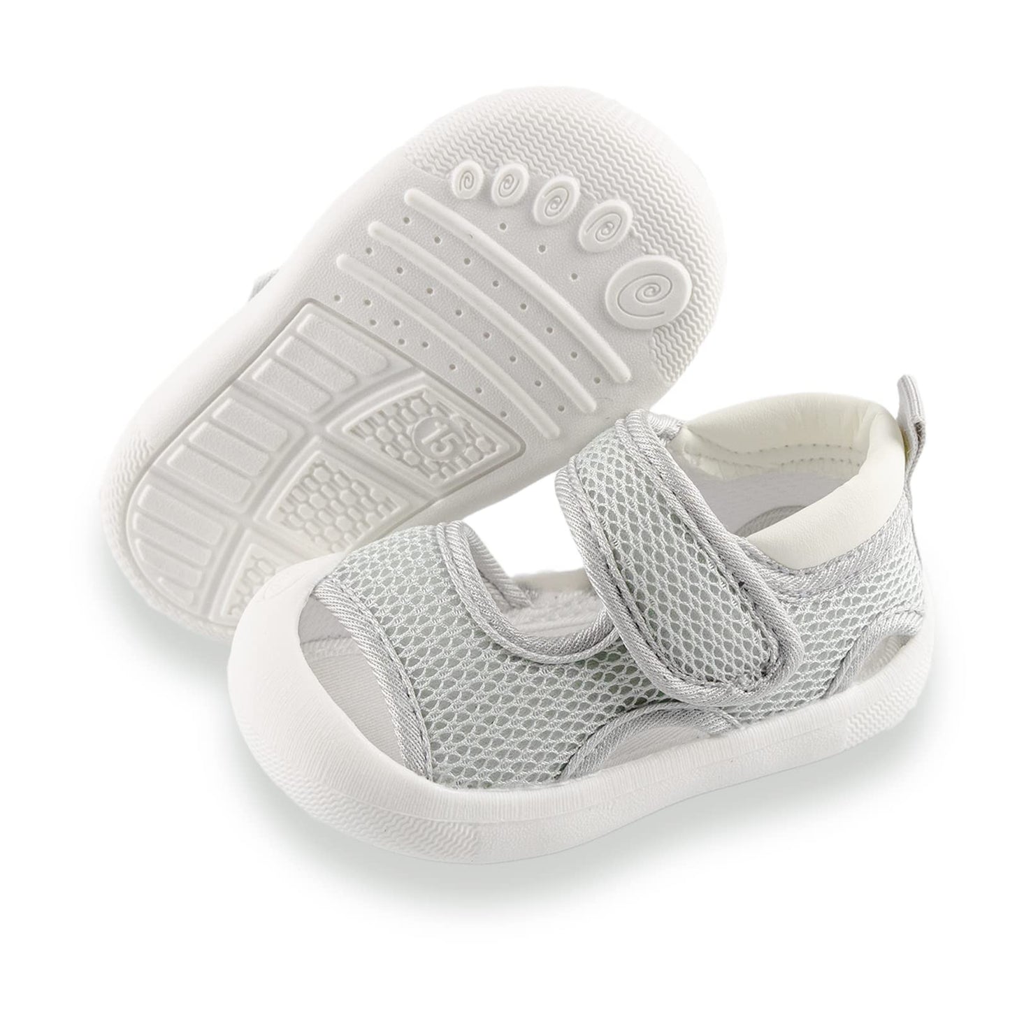 RVROVIC Boys Girls Athletic Sports Sandals Open-Toe Breathable Rubber Sole Beach Water Shoes for Toddler