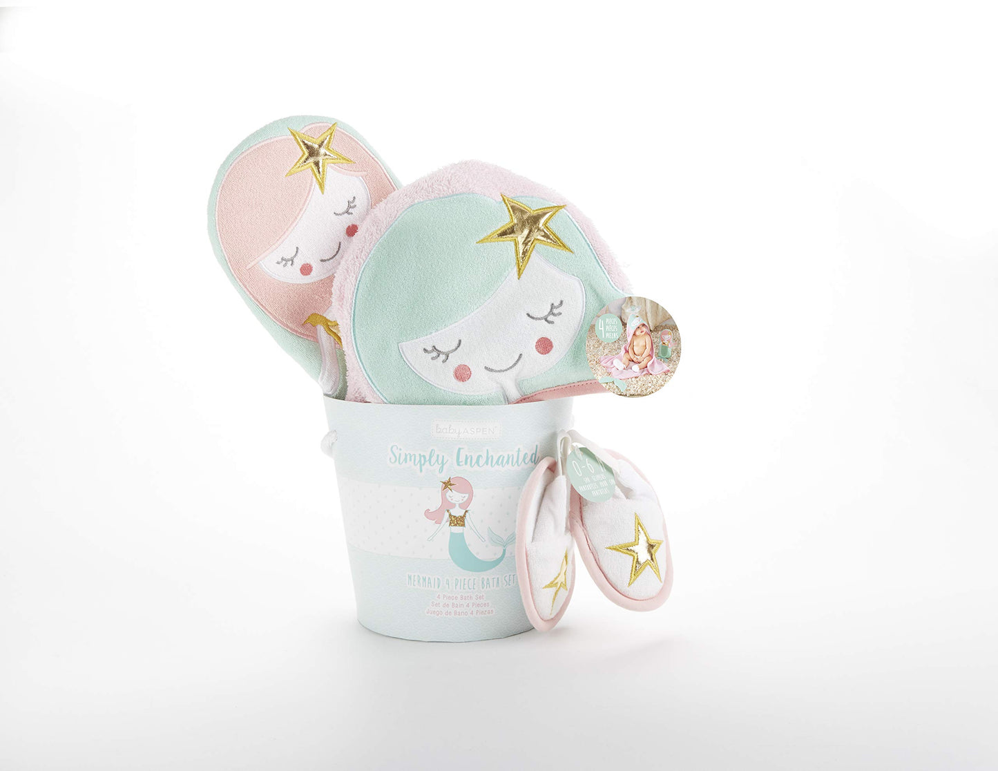 Baby Aspen "Utterly Adorable Cow Hooded Towel/Baby Robe, 0-9 Months