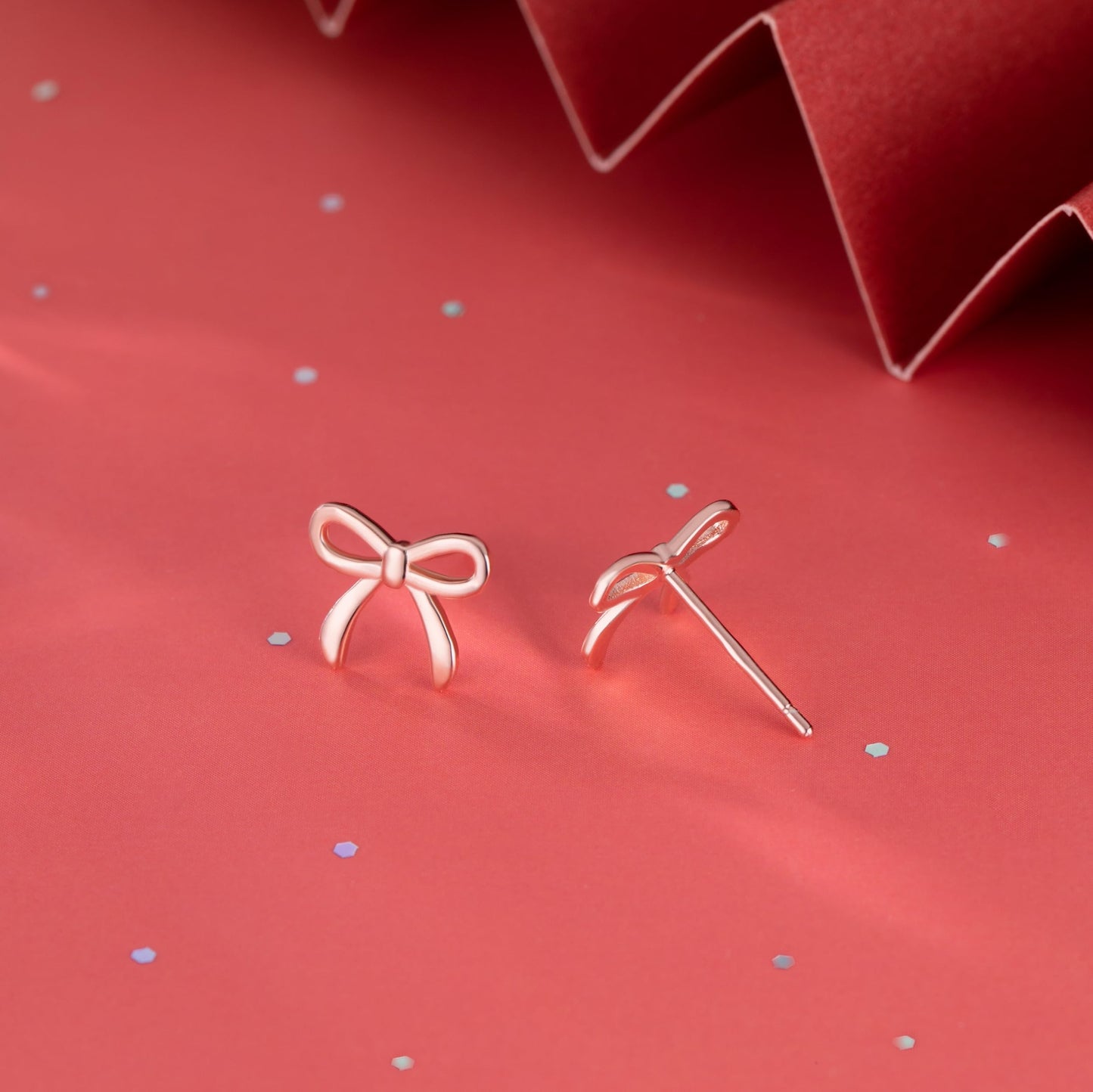 SLUYNZ Solid 925 Sterling Silver Tiny Bow Earrings Stud for Women Teens Small Bowknot post Stud Earrings