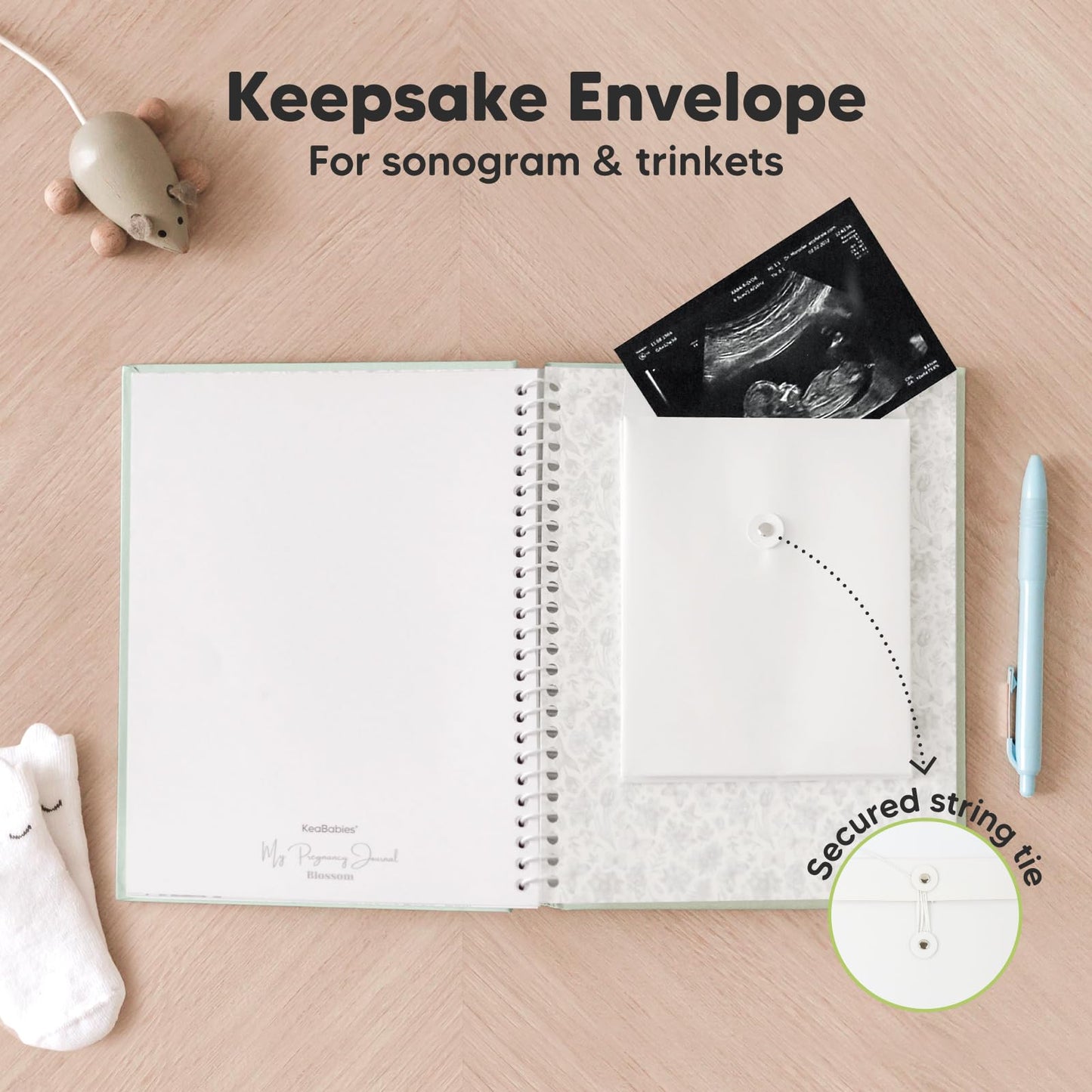 Pregnancy Journal, Pregnancy Announcements - 80 Pages Hard Cover Baby Books For Mom To Be Gift, Baby Memory Book Keepsake, Gender Reveal Gifts For New Moms, Mother's Day Gifts (Clay)
