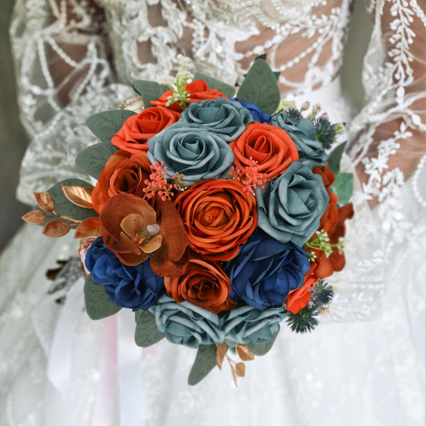 Artificial Flowers Combo for DIY Wedding Bouquets Combo Centerpieces Arrangements Party Bridal Baby Shower Home Decorations-Blush Pink