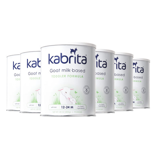 Kabrita Goat Milk Toddler Formula - Easy to Digest Baby Formula 12-24 Months - Contains Vitamin C, D, Iron, DHA, Non-GMO - Gentle on Sensitive Tummies - Formula Supporting Gut Health & Sleep - 28Oz.