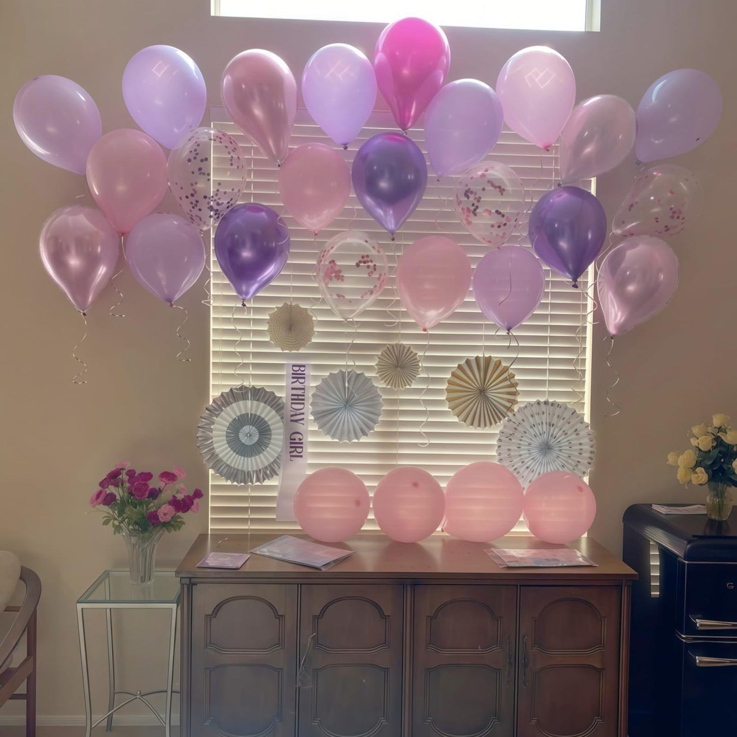 Dusty Blue Balloon Set, 60Pcs 12 Inch Slate Baby Blue White Sand Latex Balloon with Metallic Confetti Champagne Gold Helium Balloons for Birthday Party Baby Bridal Shower Boho Decortaions Supplies