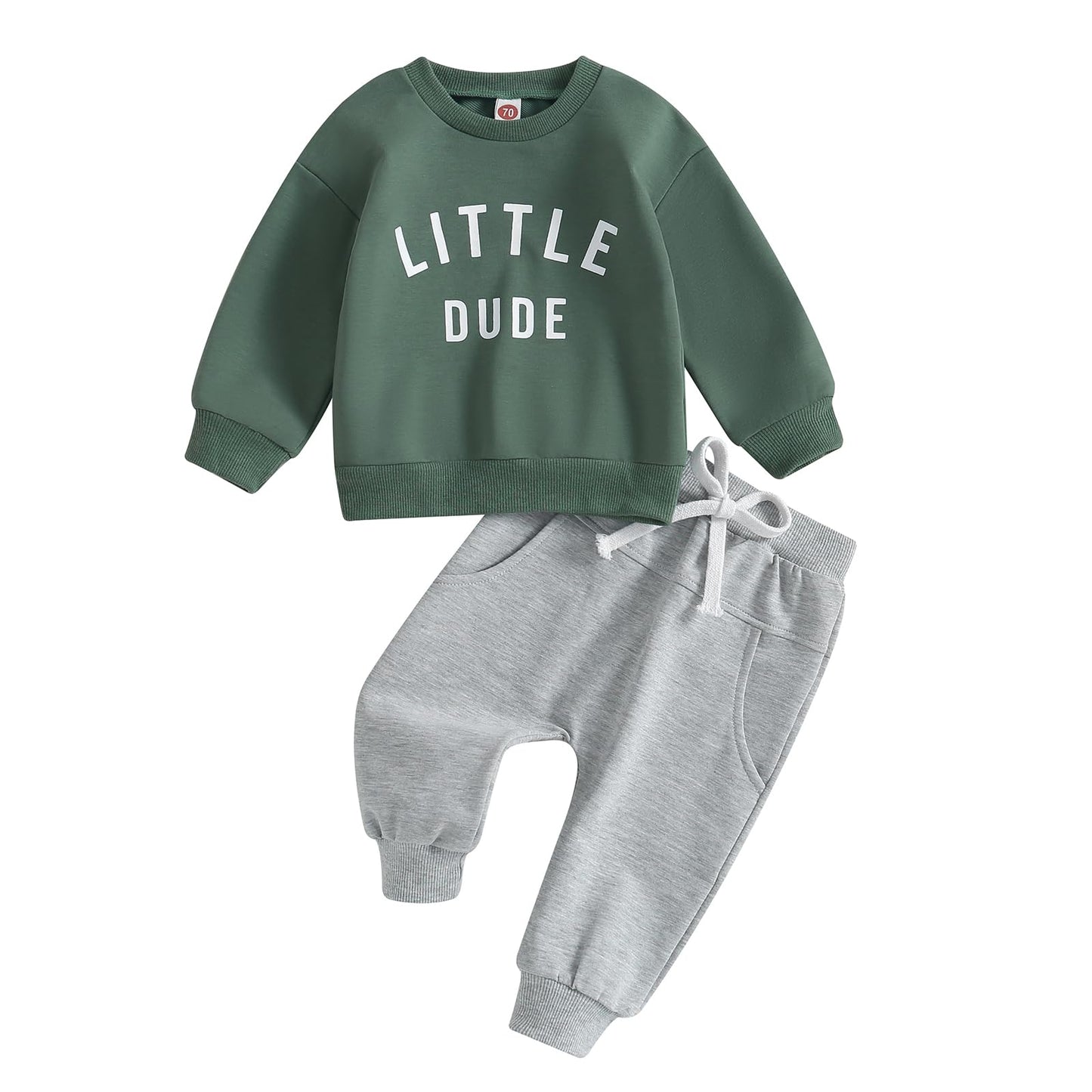 Toddler Boy Clothes Pretty Fly for A Little Guy Outfit Long Sleeve Sweatshirt Top Jogger Pants Cute 2Pcs Set 0-3T