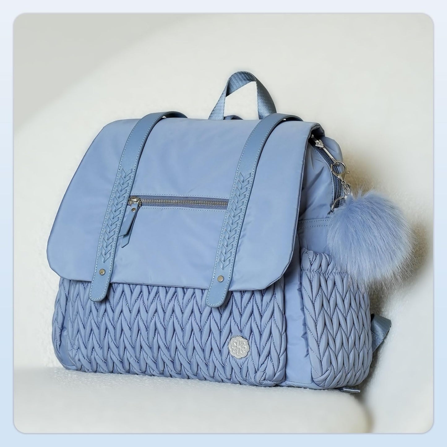 Diaper Bag BackPack Large Capacity Travel Mommy Bag Waterproof and Stylish with Changing Pad Baby Bag for Women and Girls