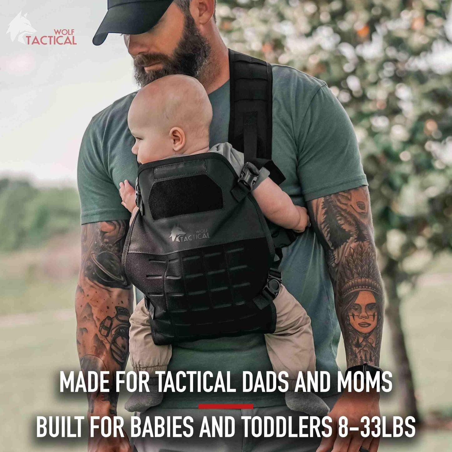 WOLF TACTICAL Toddler & Baby Carrier - Men's Infant & Toddler Carrier