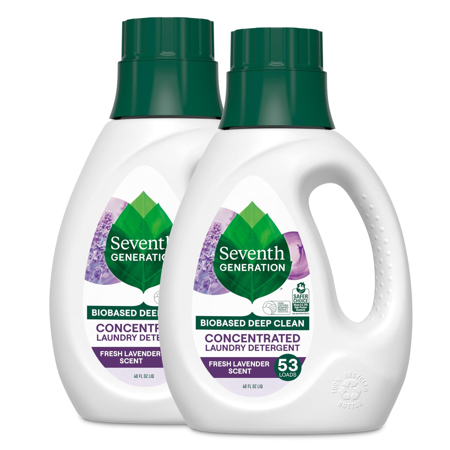 Seventh Generation Concentrated Baby Laundry Detergent, Fresh Scent, 40 Fl Oz, Pack of 2