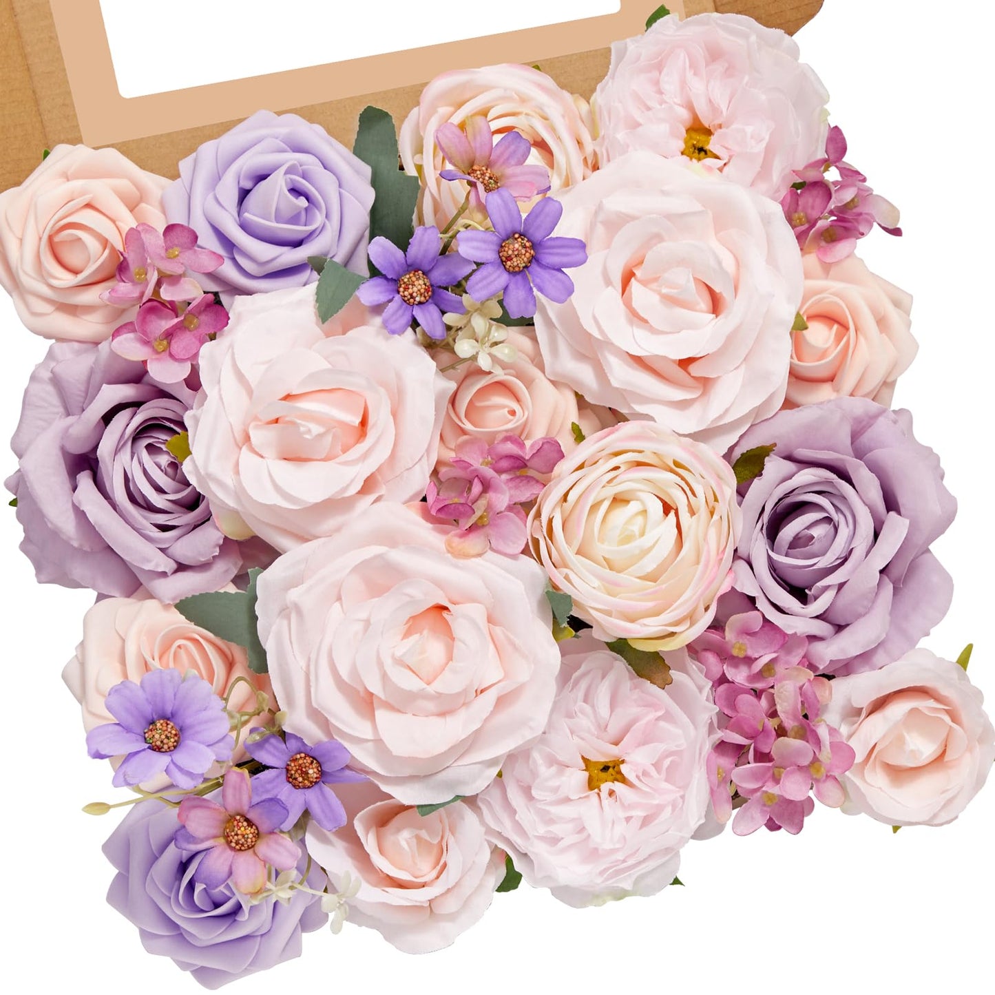 Serwalin Pink Artificial Flowers, Silk Fake Flowers for DIY Wedding Bridal Bouquets, Wedding Cake Flowers for Table Centerpieces Baby Shower Birthday Party Home Decorations
