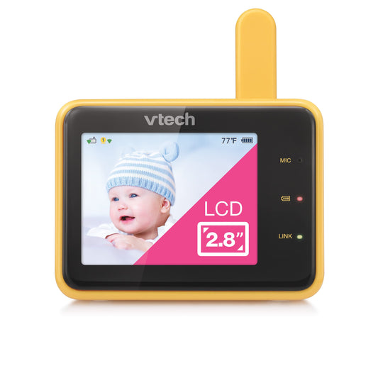 VTech RM9751 Yellow Daisy Smart Wi-Fi Baby Camera, iOS & Android Enabled, 1080p Full HD, Privacy Mode Cover, Night Light, Soothing Sounds & Lullabies, Two-way Intercom,Temperature Sensor, Night Vision