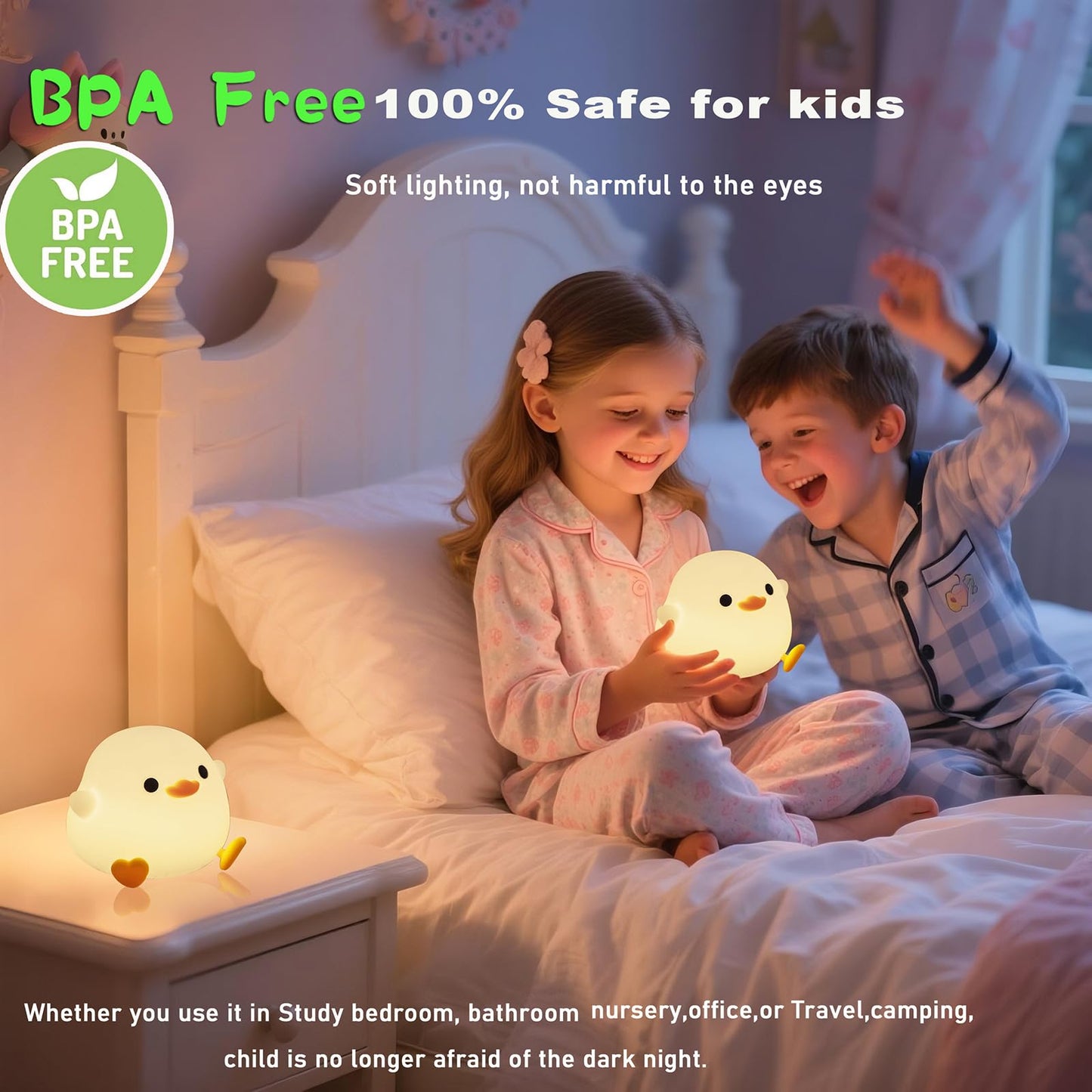 HAPPYBAG Axolotl Night Light,Cute Axolotl lamp Gifts for Kids,Dimmable Silicone Animal Nursery Night Light,Kawaii Rechargeable Bedside Touch Lamp,Room Decor Axolotl Light