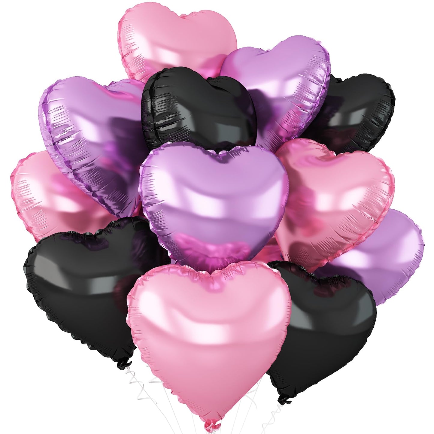 Sage Green Gold Heart Balloons,12Pcs Light Gold Heart Shaped Foil Balloons,18Inch Cream White Helium Mylar Balloon for Baby Shower Birthday Anniversary Wedding Party Decorations