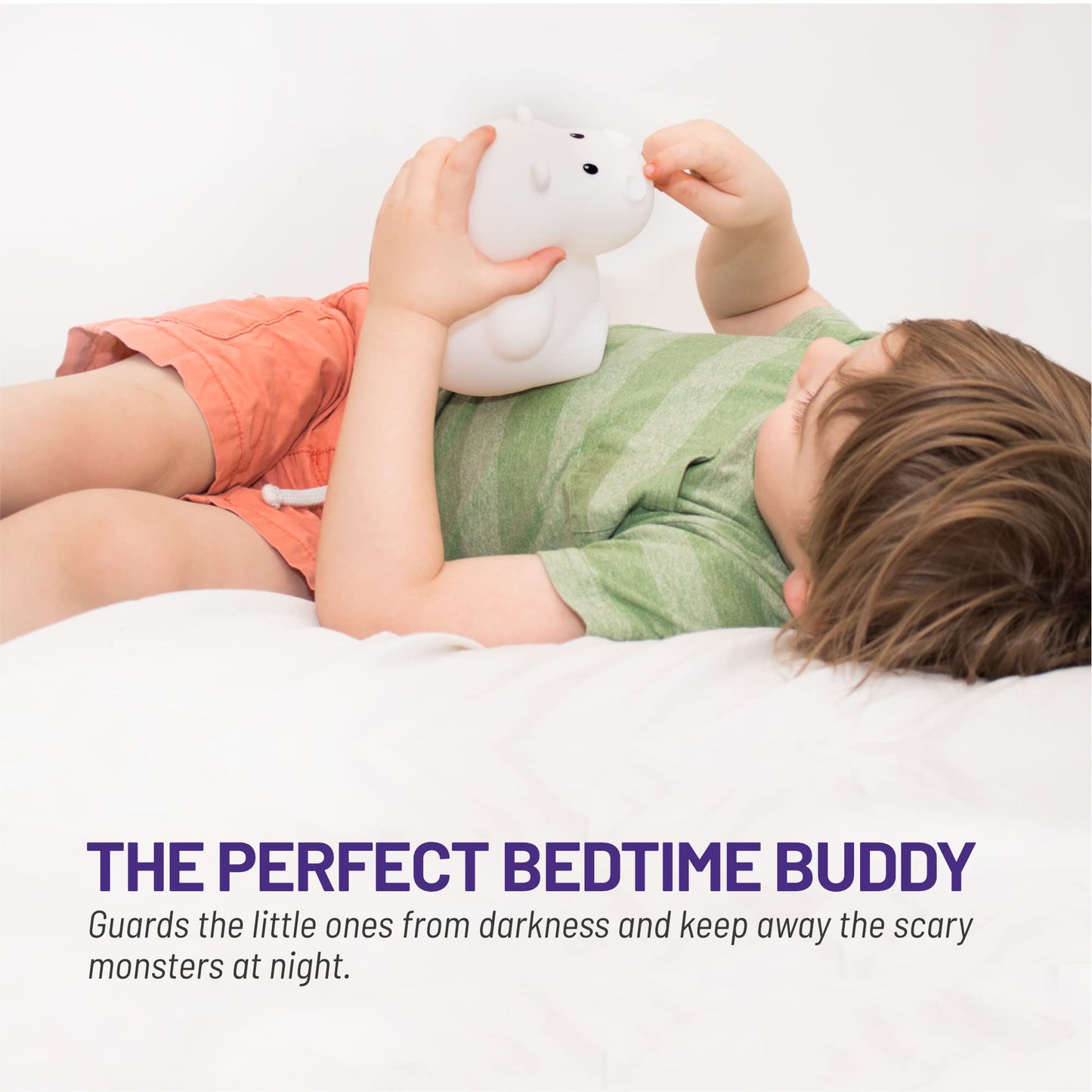Lumipets Remote Control Silicone Night Light for Kids - Pig Design with 9 Soft Colors & Sleep Timer - Rechargeable, Battery-Operated Lamp for Bedroom | Baby Nursery, Toddler, Girls, Boys