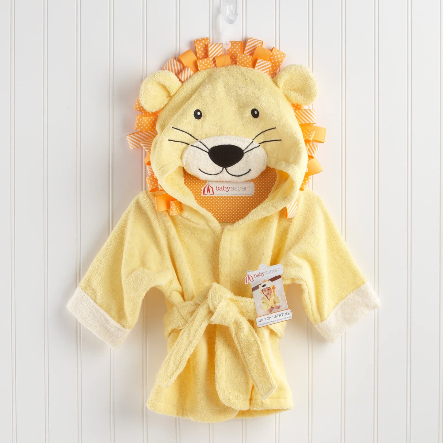 Baby Aspen "Utterly Adorable Cow Hooded Towel/Baby Robe, 0-9 Months