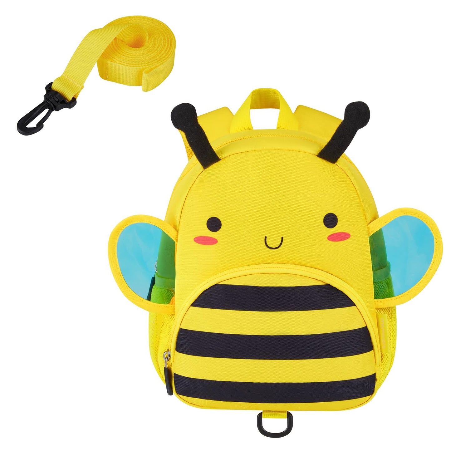 mommore Toddler Backpack for Boys 2-4, 3D Cartoon Mini Kids Travel Bag, Small Baby Backpack with Toddler Leash, Chest Buckle, Water-Resistant Pre-K Schoolbag, Dinosaur