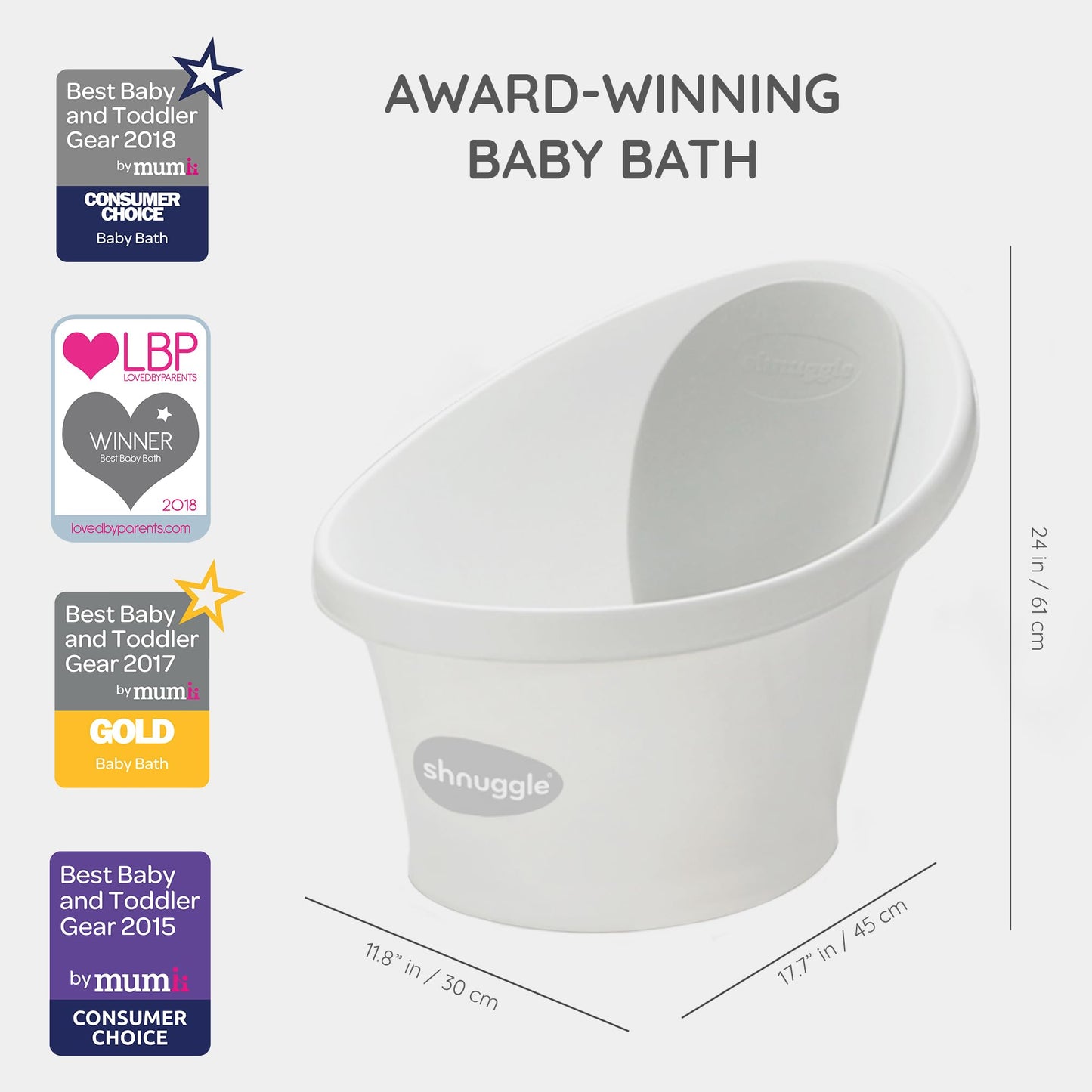 Newborn Baby Bath | Built in Support Bump and Soft Backrest | Suitable from Newborn | Bath Seat Support Includes Plug | Blossom Pink