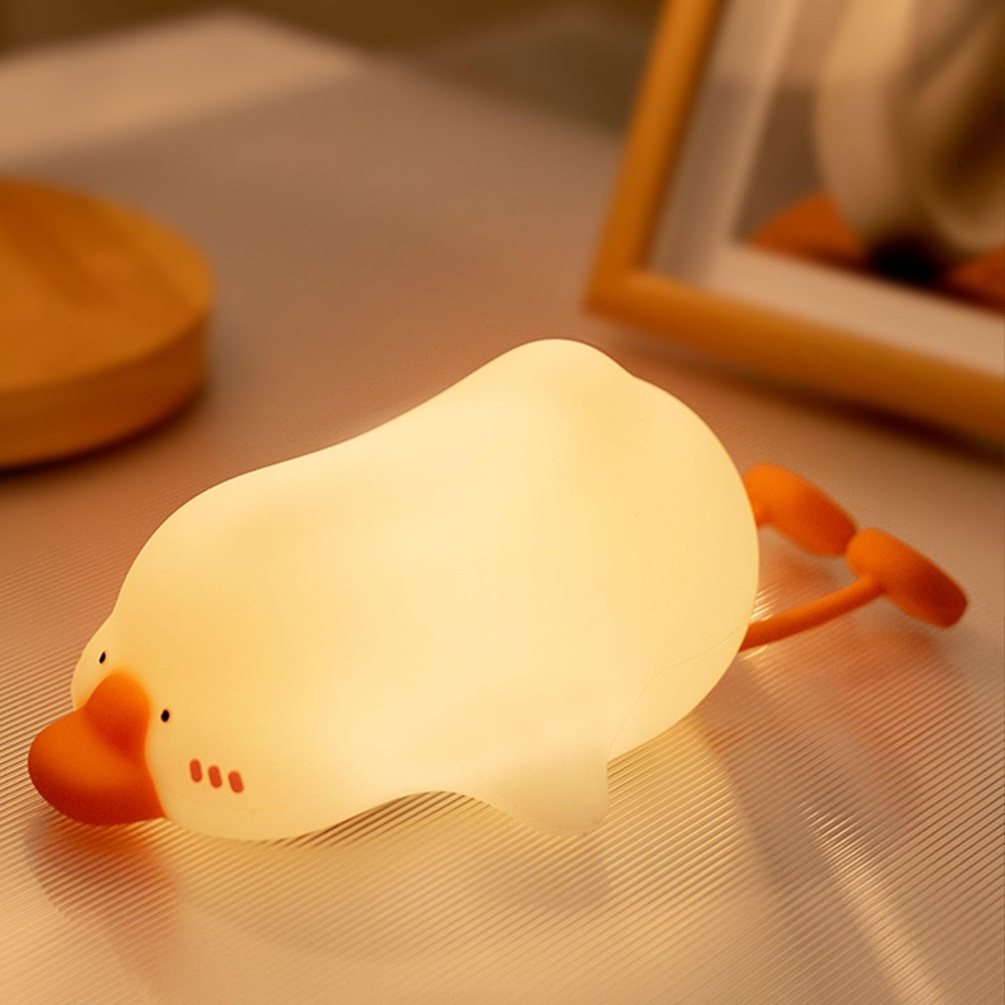 Nursery Night Light, RGB Bunny with 7 Colors & 3 Dim Levels, Rechargeable Silicone, Room Decor & Kids Gift