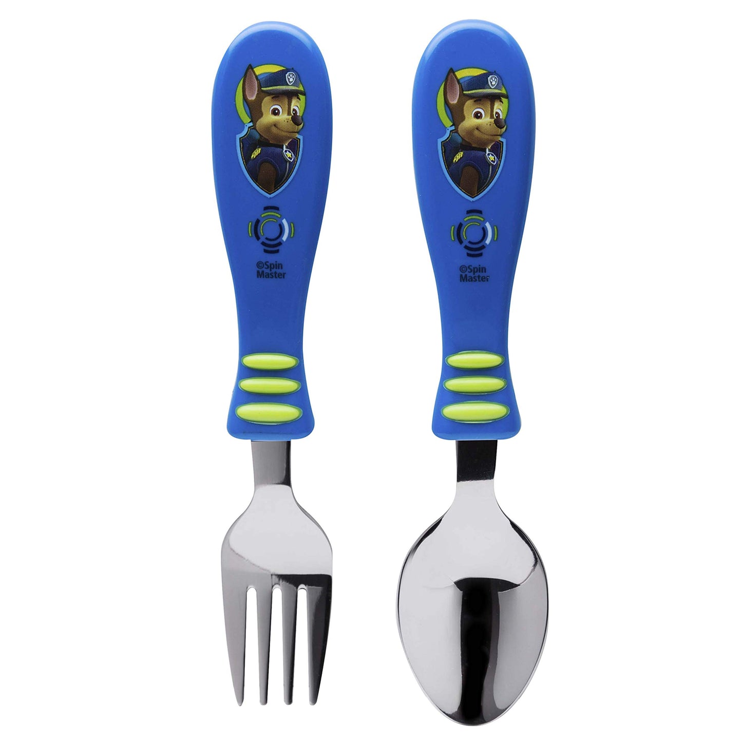 Zak Designs 5-Piece Dinnerware Set, Baby Shark - Durable Plastic & Stainless Steel - Includes Water Bottle, 8-Inch Plate, 6-Inch Bowl, Fork & Spoon - Suitable for Kids Ages 3+