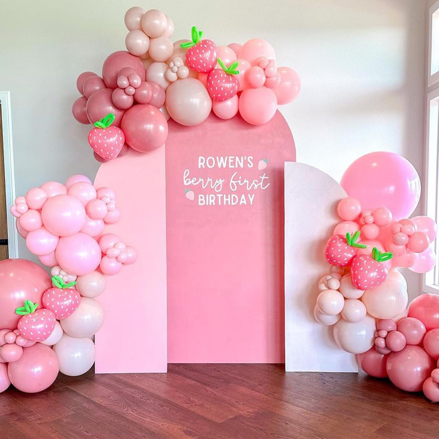 Dusty Pink Balloon Garland Double Stuffed Blush Pink Balloons Baby Pink Latex Balloon Arch Kit Dusty Rose Pastel Pink Party Balloons for Girl Boho Wedding Baby Bridal Shower Birthday Party Decorations