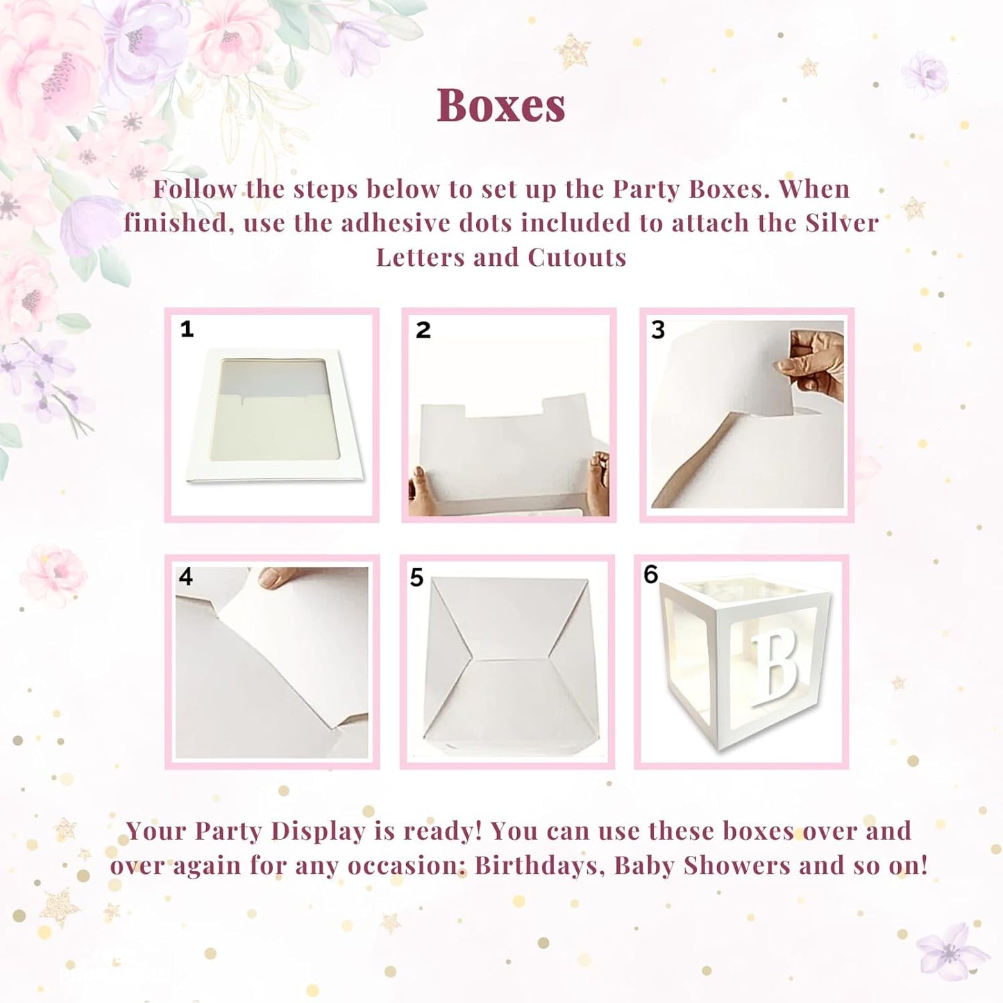 165 pc Baby Shower Decorations for Girl, Birthday Girl, Balloon Garland Arch, Banner and Balloons Boxes, Elephant Baby Shower and Birthday Decorations