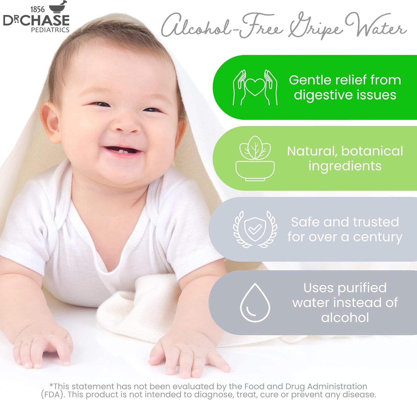 KOLIK Gripe Water Alcohol-Free - Baby’s Colic Relief - Gripe Water For Babies & Infants - Baby Gas Relief For Cramps, Stomach Discomfort & Hiccups - Newborn Essentials - 150ml (5 fl. oz.)