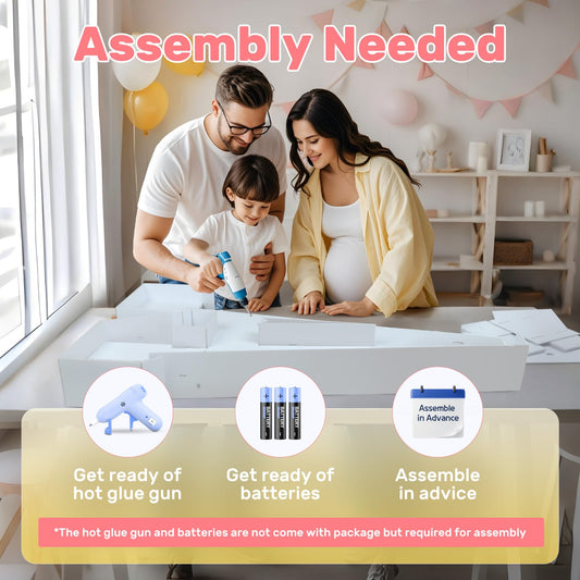 3FT Marquee Letters for Baby Shower Decorations,3FT Baby Letters for Baby Shower, Light up Letters Gender Reveal Decorations