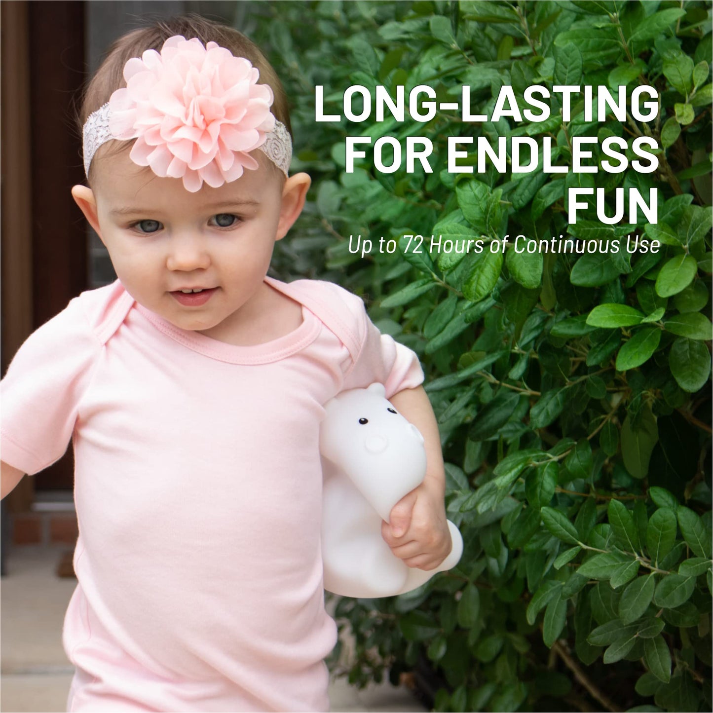 Lumipets Remote Control Silicone Night Light for Kids - Pig Design with 9 Soft Colors & Sleep Timer - Rechargeable, Battery-Operated Lamp for Bedroom | Baby Nursery, Toddler, Girls, Boys