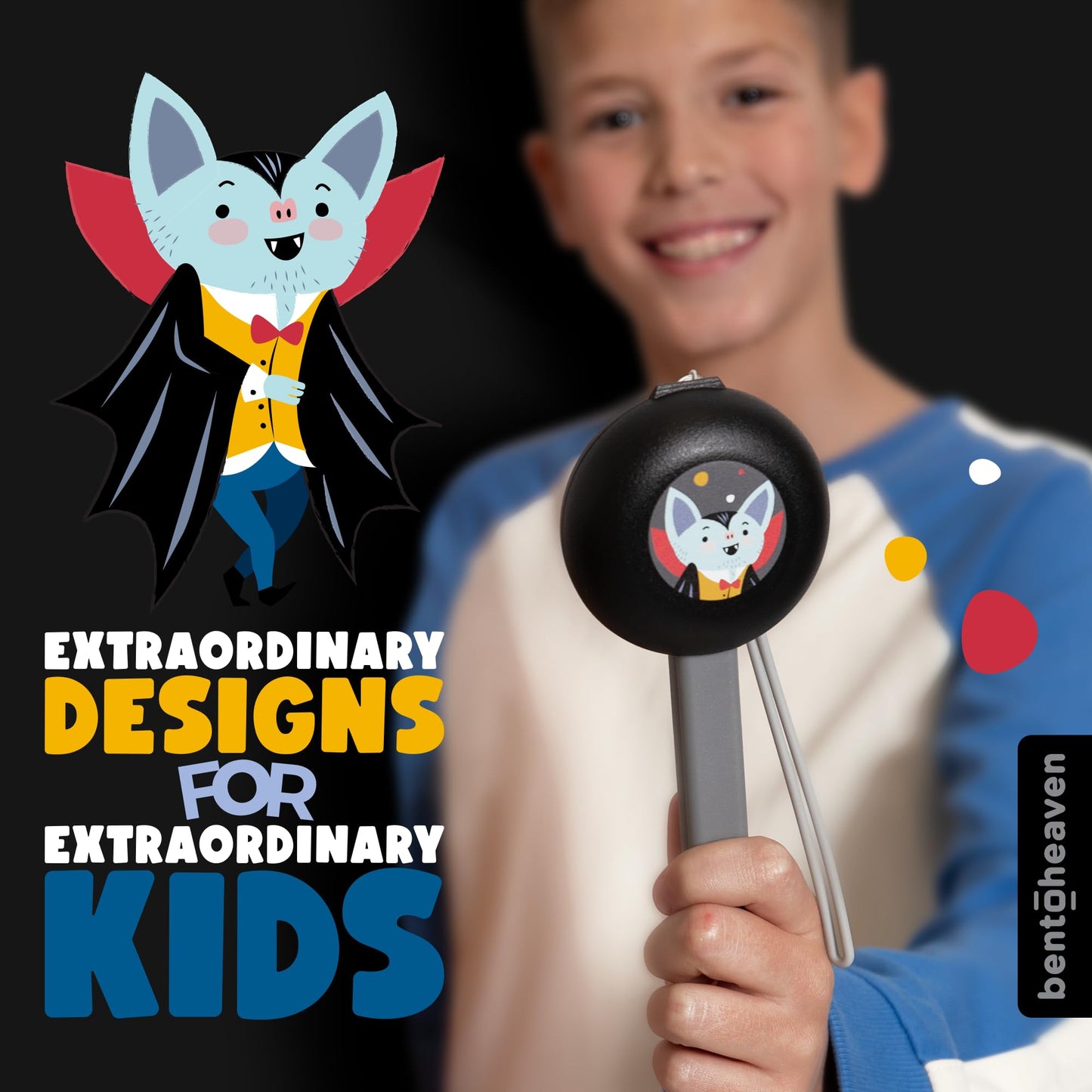 Bentoheaven Kids Travel Utensils with Case, Food-Grade Stainless Steel & BPA-Free Plastic, Travel Cutlery Set, Dishwasher Safe Fork, Spoon & Case, Reusable Flatware, Silverware for Kids (Horse)