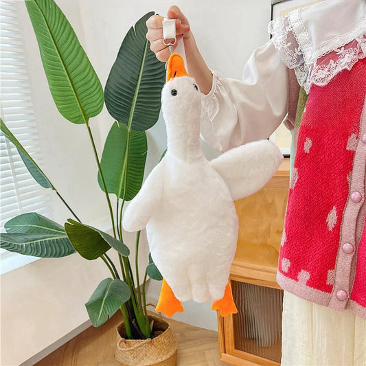 Giant White Goose Plush-75 Inch, Very Huge Body Fat Goose Stuffed Animal, 6 Foot Duck Plush Toys Hugging Pillow Gifts for Everyone (75 in)