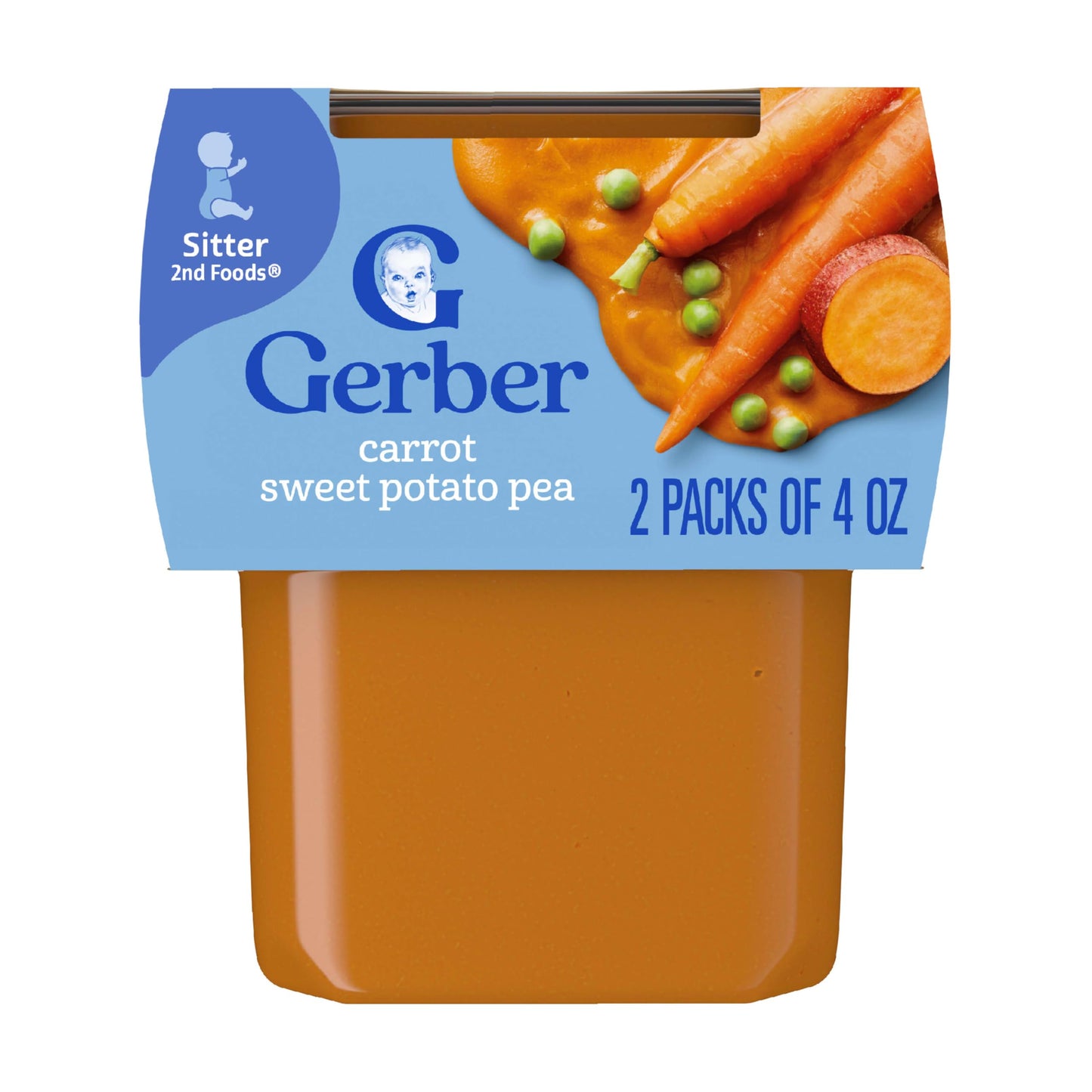 Gerber Baby Food Power Blend Apple Chicken, 4 Oz, 2 Ct Tubs
