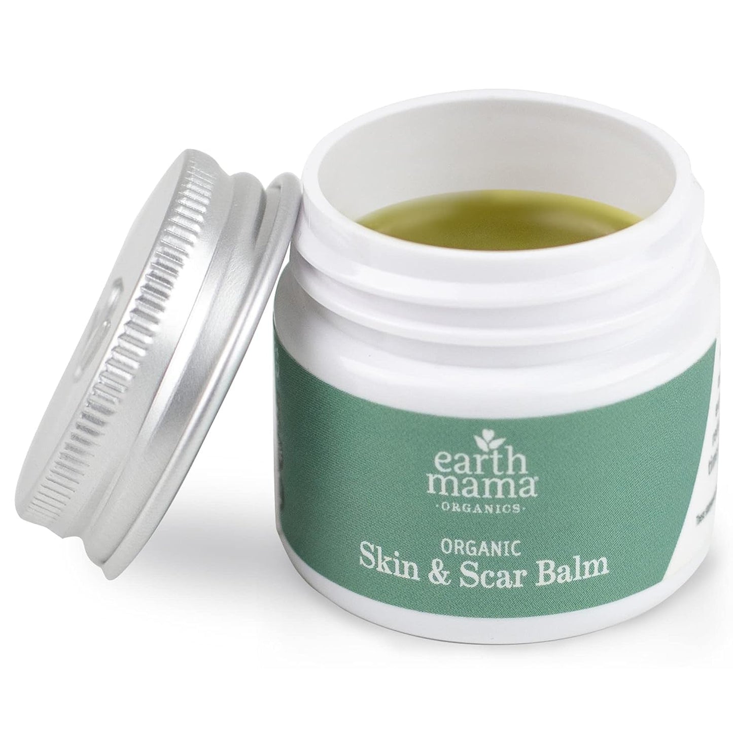 Earth Mama Organic Skin & Scar Balm |C-Section Recovery Skin Care, Pregnancy Stretch Mark Scar Cream with Organic Jojoba Oil, Tamanu Oil & Gotu Kola (2-Pack)