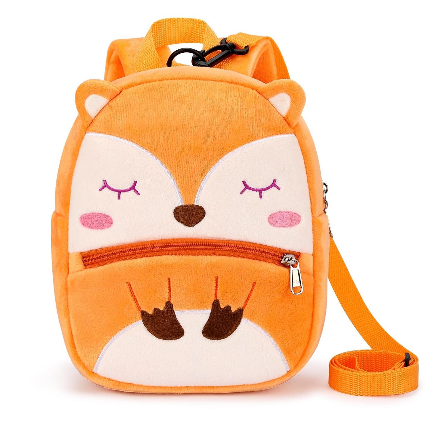 mibasies Toddler Backpacks for Girls 2-4: Plush Backpack -3D Animal Cartoon Mini Travel Bag -10 inch Toddler Backpack Leash
