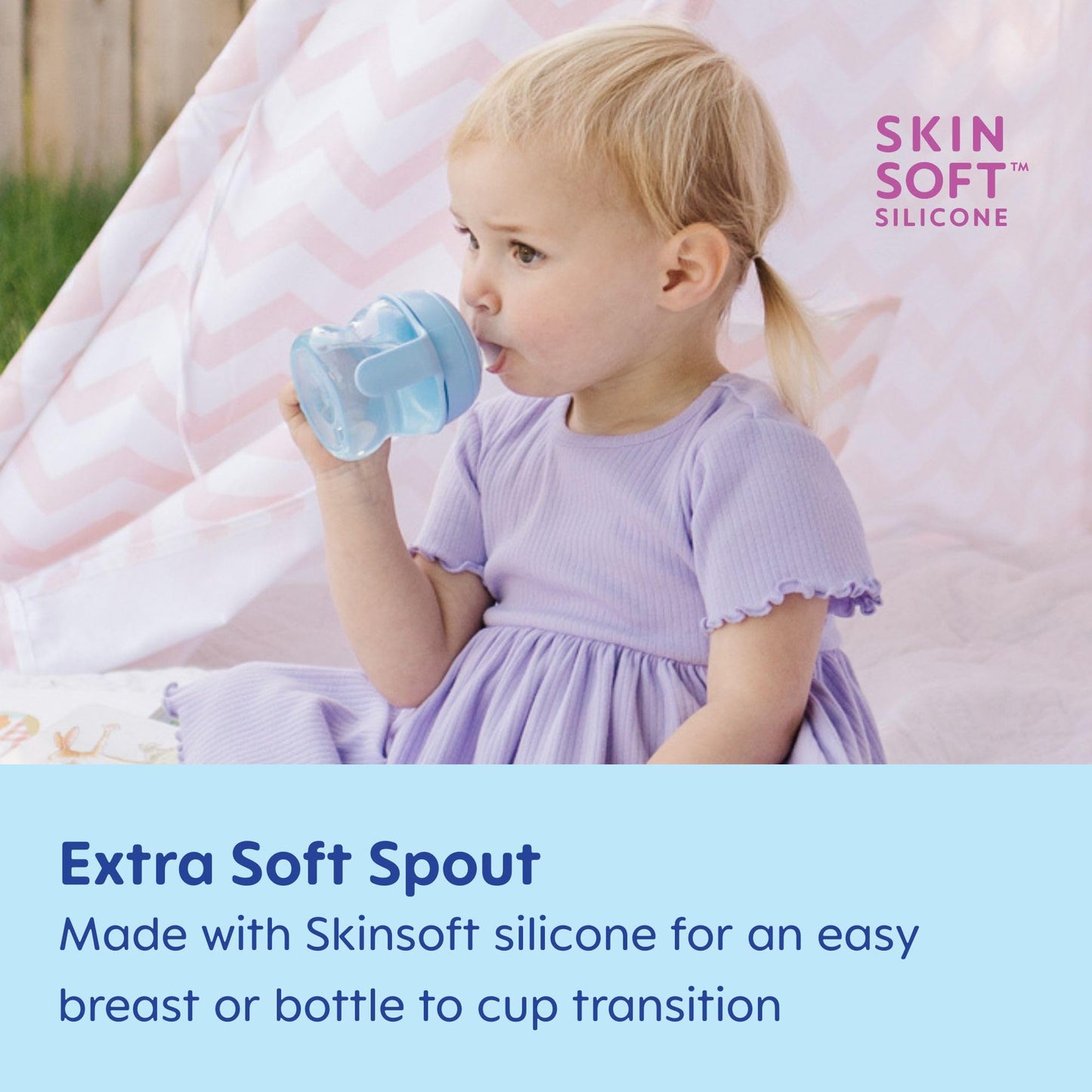 MAM Starter Cup (1 Count), MAM Sippy Cup, Drinking Cup with Extra-Soft Spill-Free Spout and Non-Slip Handles, for Girls 4+ Months, Five Ounces, Pink