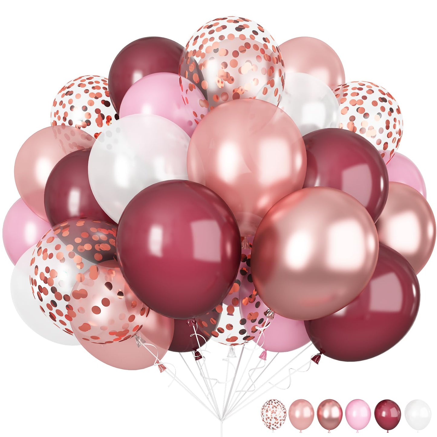 White Sand Gold Balloons Set, 12 Inch Double Stuffed Blush Beige Boho Party Balloons with Metallic Chrome Gold Neutral Cream Nude Latex Balloon for Birthday Baby Bridal Shower Wedding Party Decoration