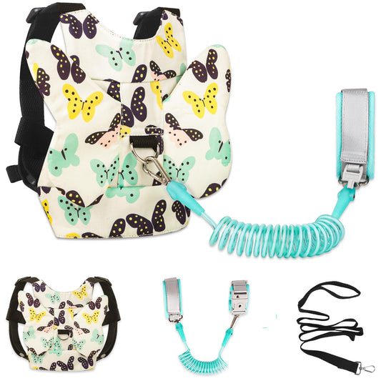 Toddler Harness with Anti Lost Wrist Link - Baby Safety Leash for Kids for Travel for Crowded Parks, Airports