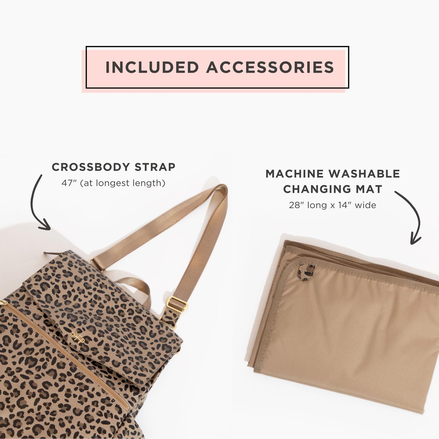 Freshly Picked Classic II Diaper Bag Backpack, Wipeable Vegan Leather With Changing Pad (Sage Green V2)